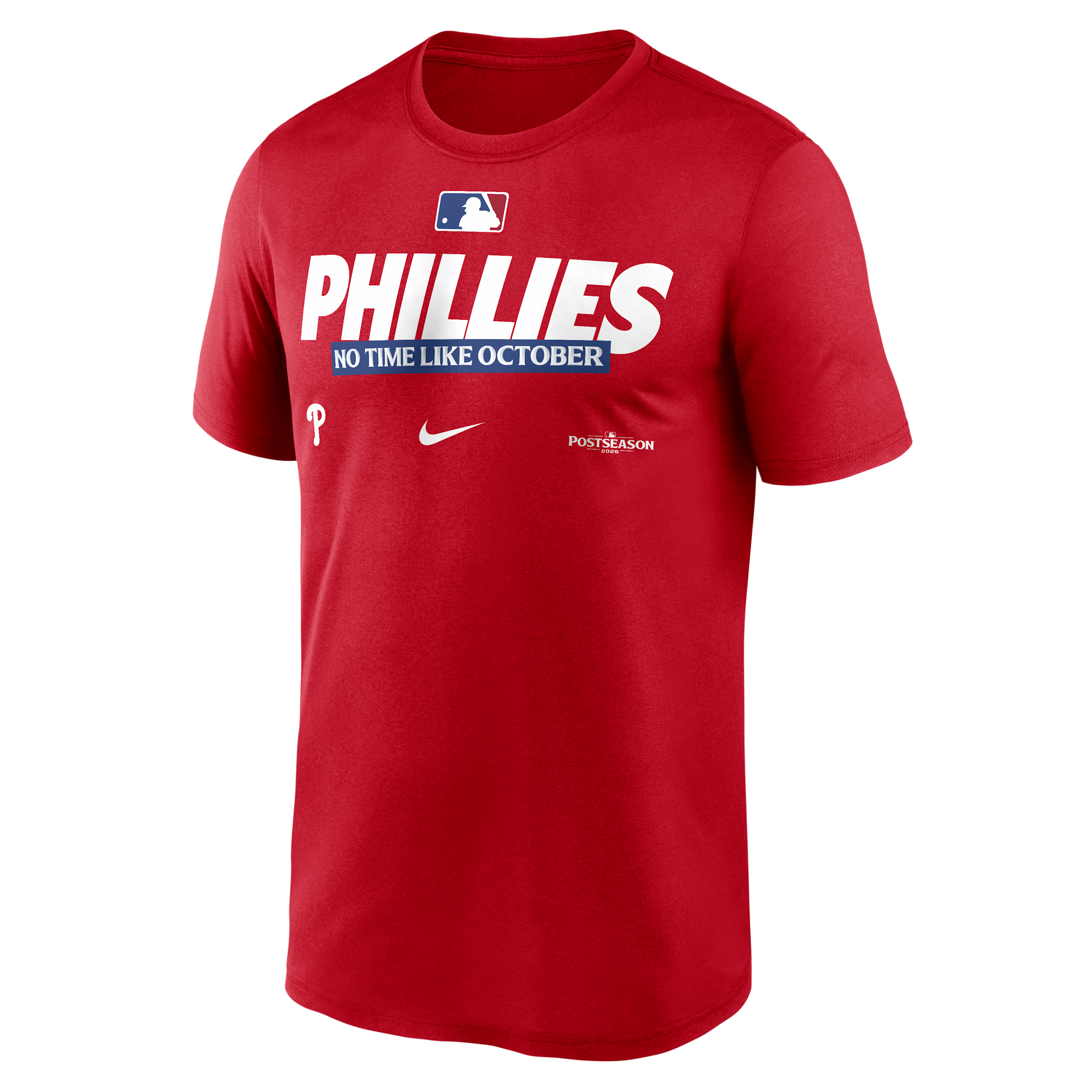 Philadelphia Phillies 2026 Postseason Authentic Collection Legend Nike Men's Dri-FIT MLB T-Shirt in Red | NKGK62QPPW-D28