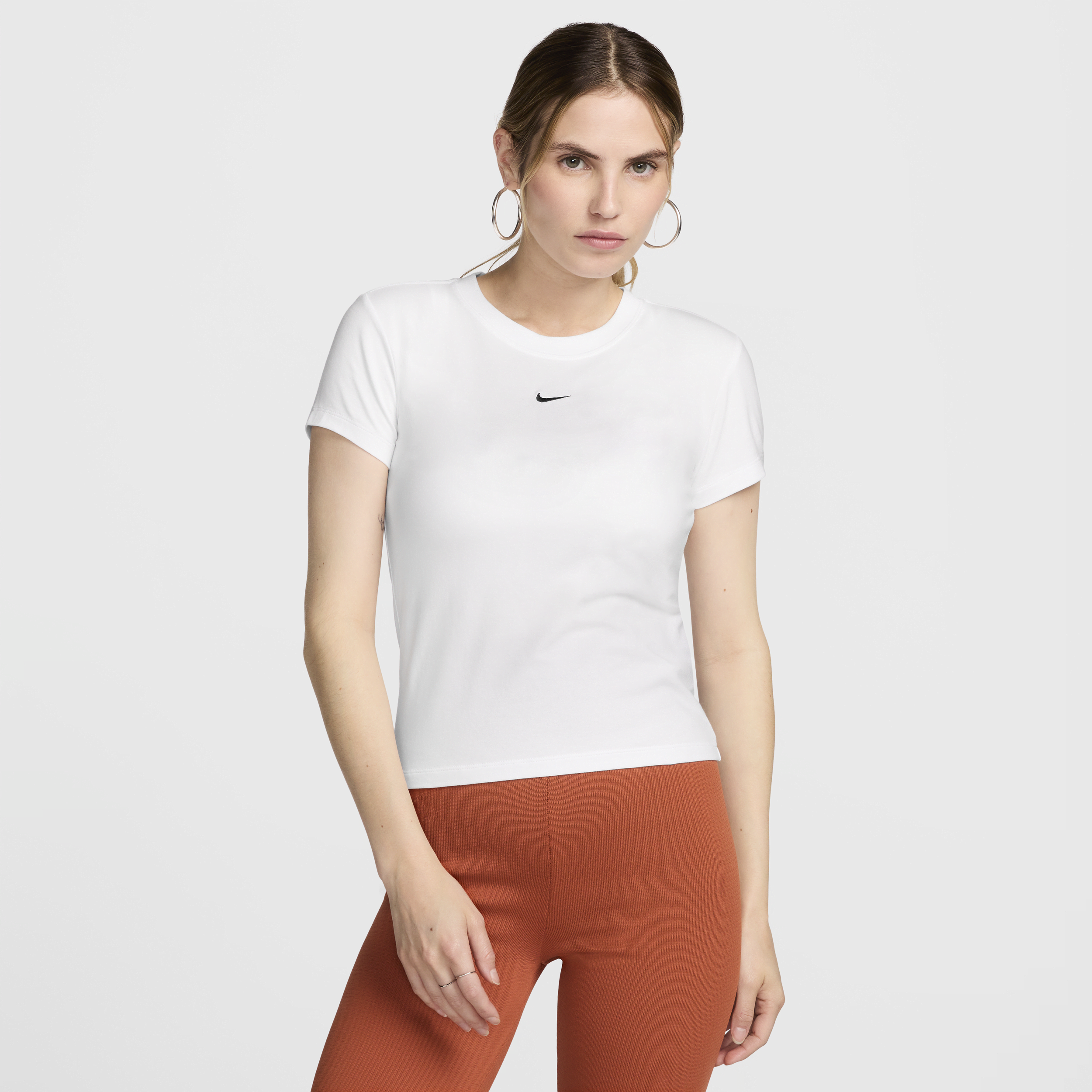 Shop Nike Women's  Sportswear Chill Knit T-shirt In White