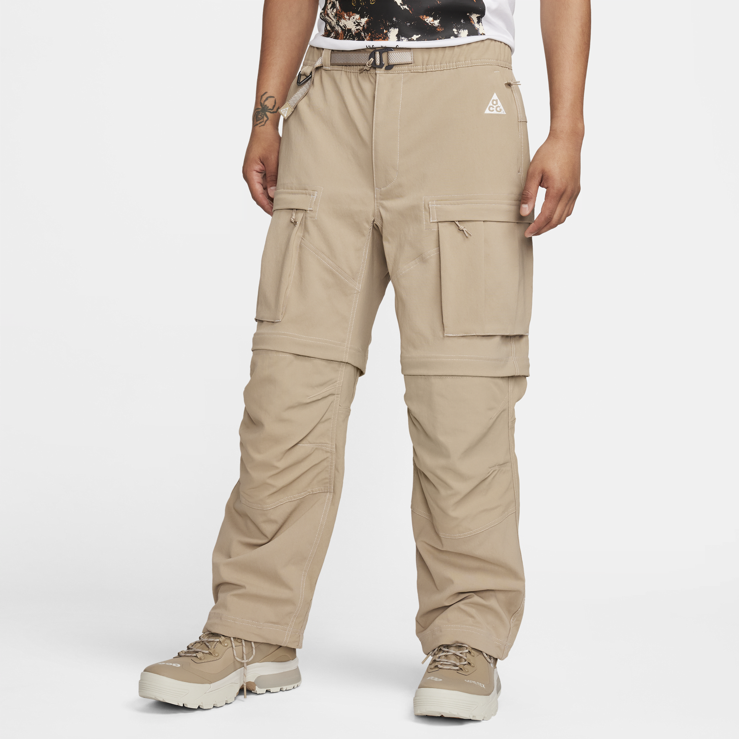 Nike Acg Smith Summit Convertible Cargo Pants In Brown