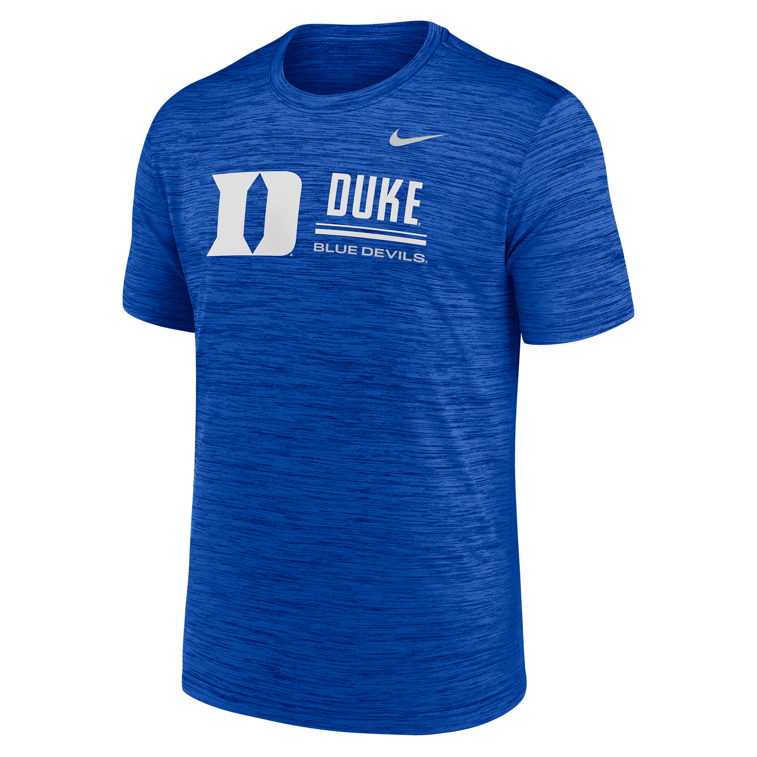 Duke Sideline Velocity Nike Men's Dri-FIT College T-Shirt in Blue | 02ER4EVDU-PCW