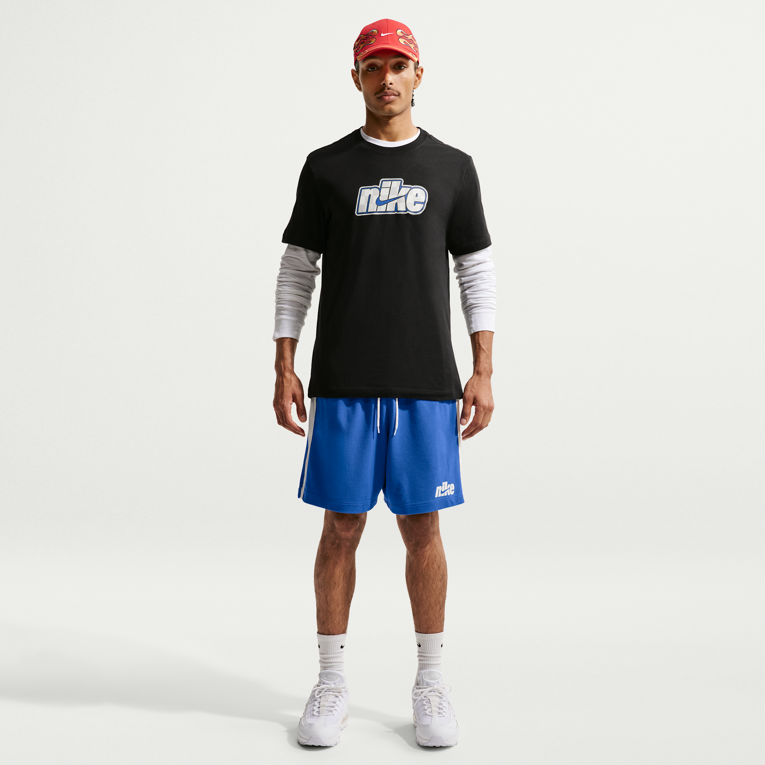 Men's Nike Sportswear Club Knit Flow Shorts in Blue | IF0709-480