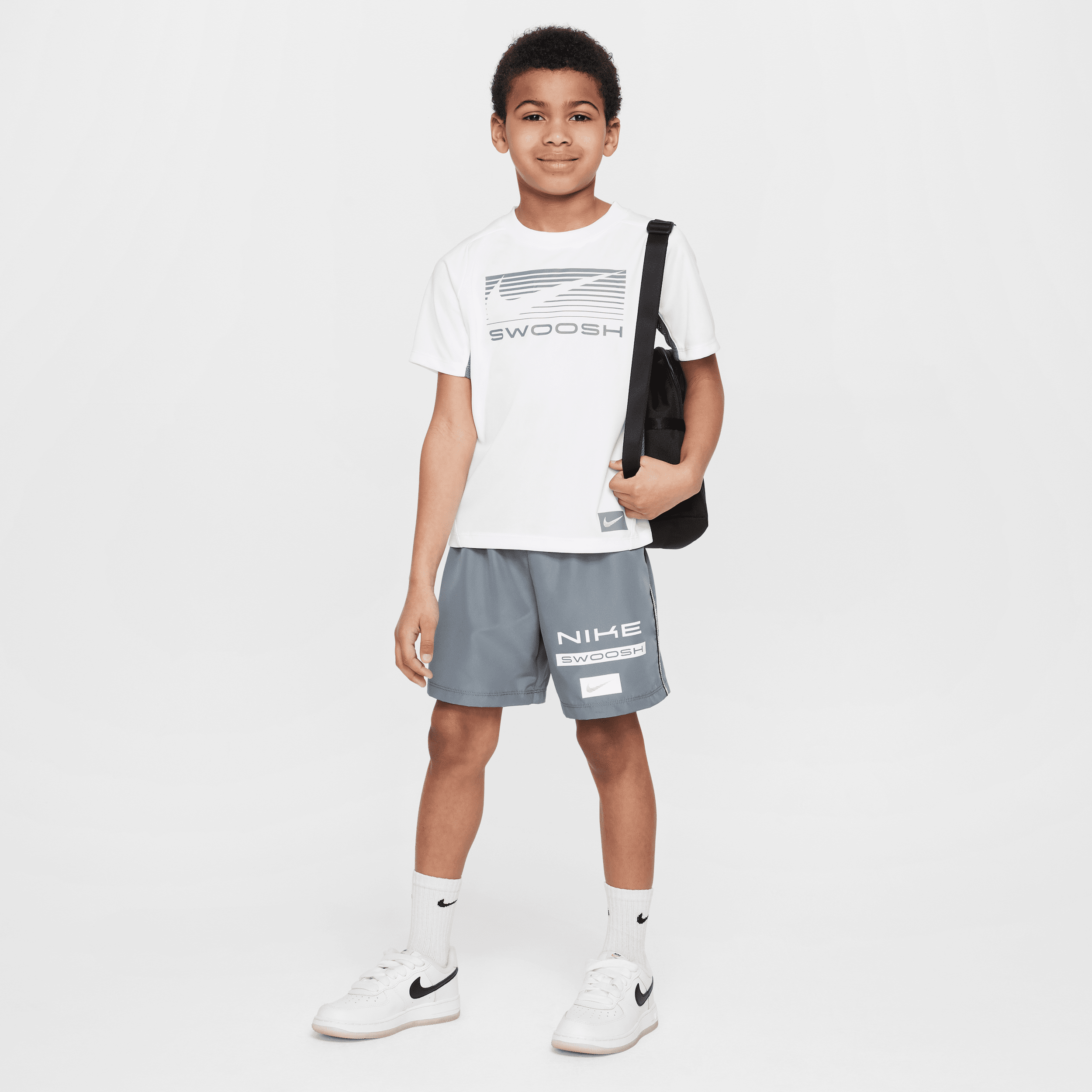 Jordan Dri-fit Little Kids' 2-piece Multi Woven Shorts Set In Grey