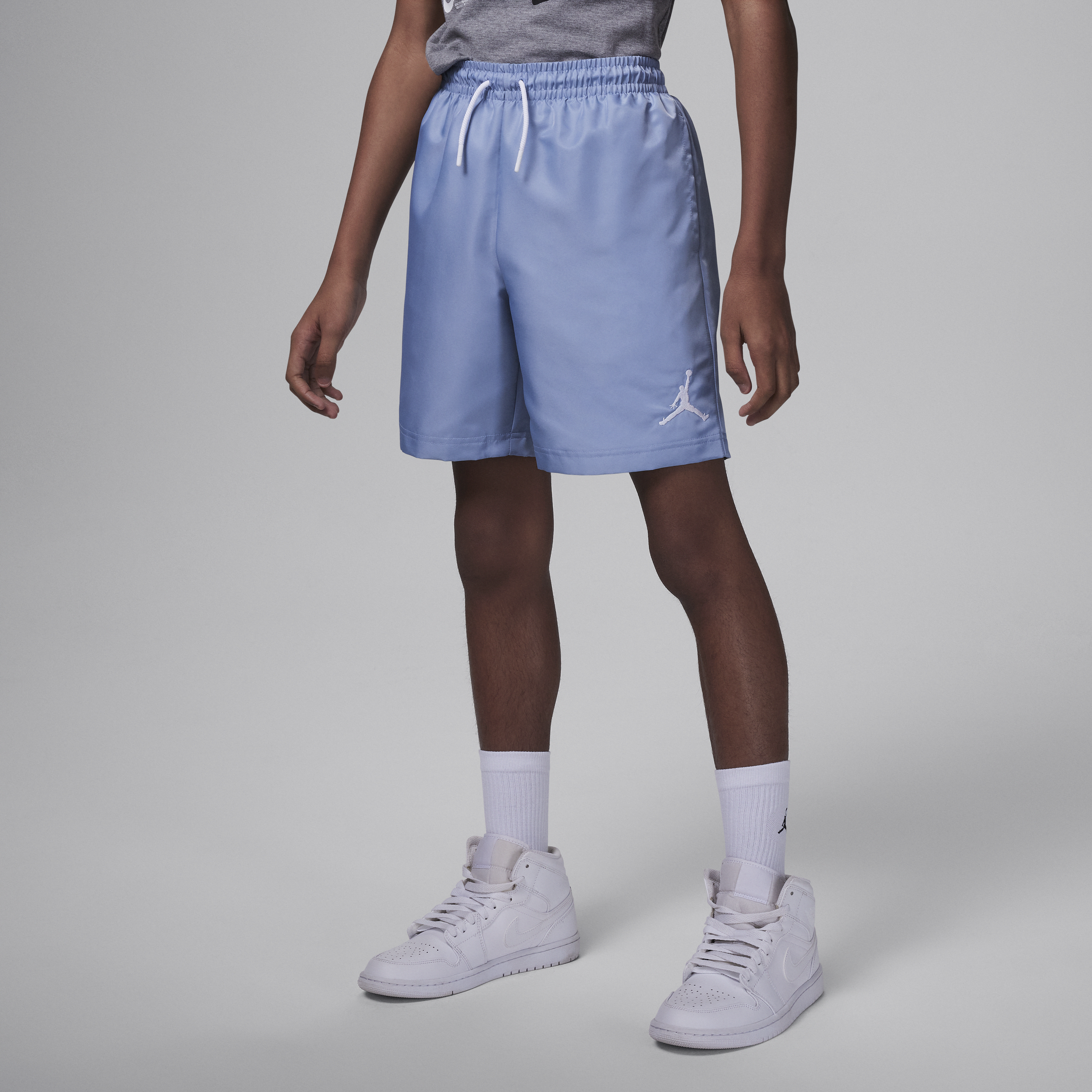Shop Jordan Jumpman Big Kids' Woven Play Shorts In Blue