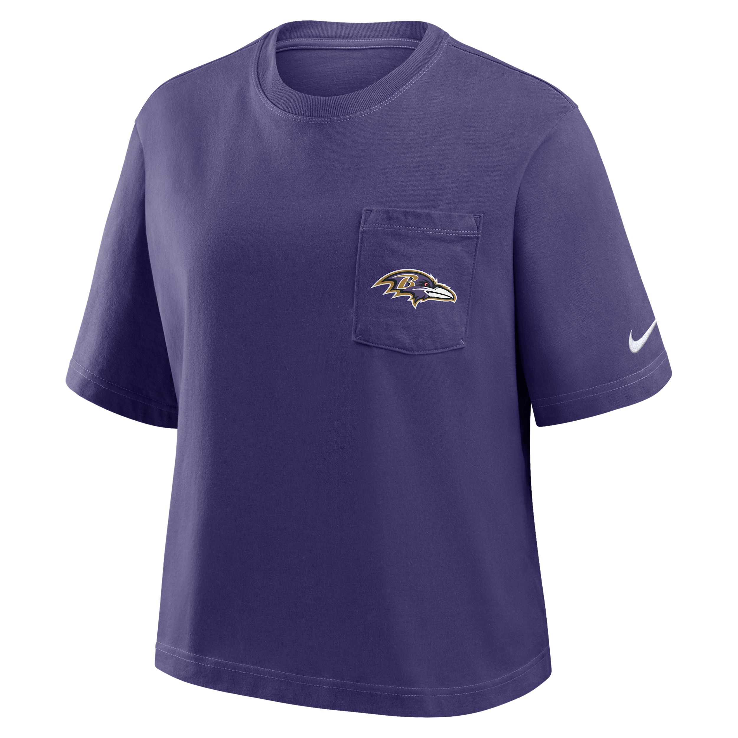 Nike Purple Baltimore Ravens Rewind Pocket Boxy T-shirt In Purple