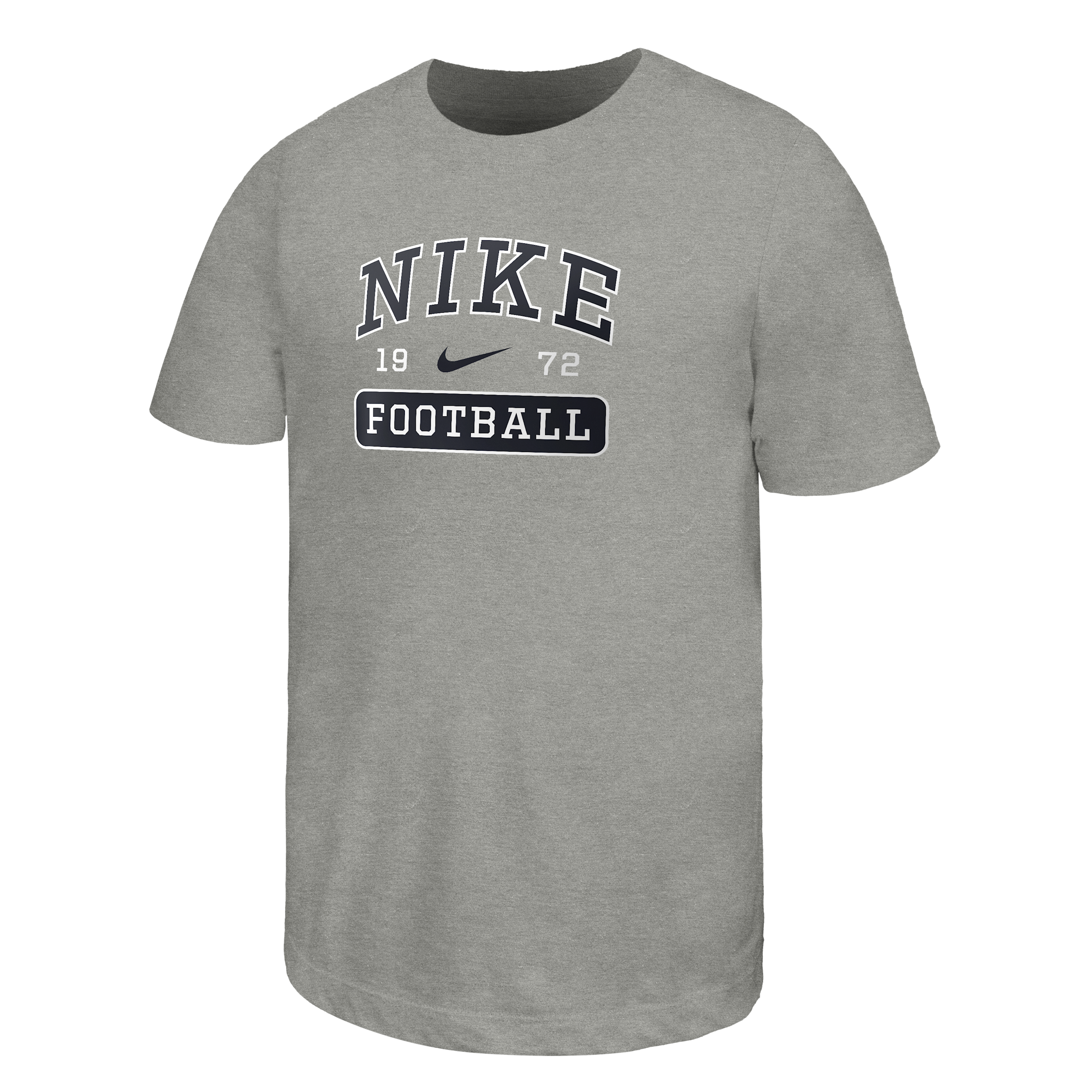 Nike Swoosh Big Kids' Football T-shirt In Gray