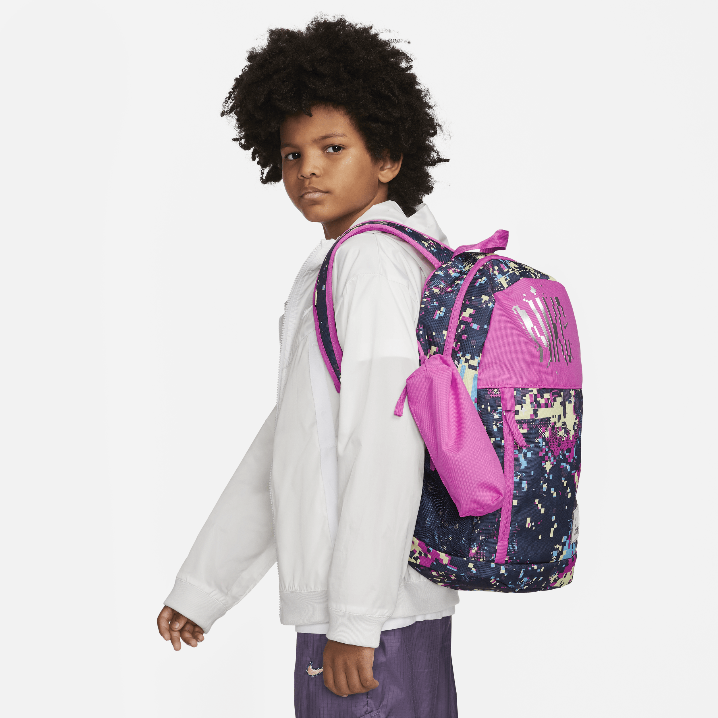 Nike Elemental Kids' Printed Backpack (20l) In Pink