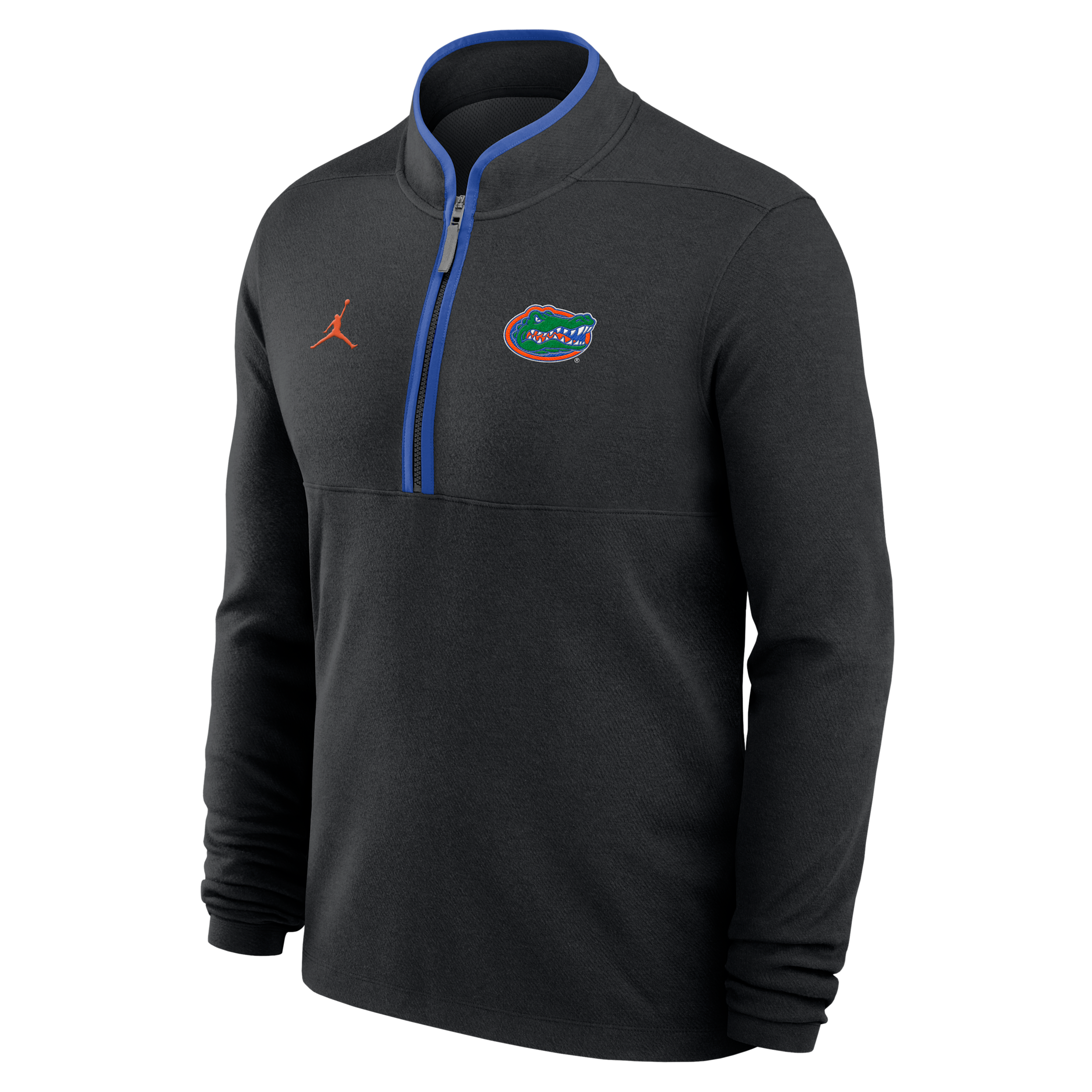 Men's Florida Courtside Jordan Brand Dri-FIT College Half-Zip Top in Black | JJ4308HZUFN-APS