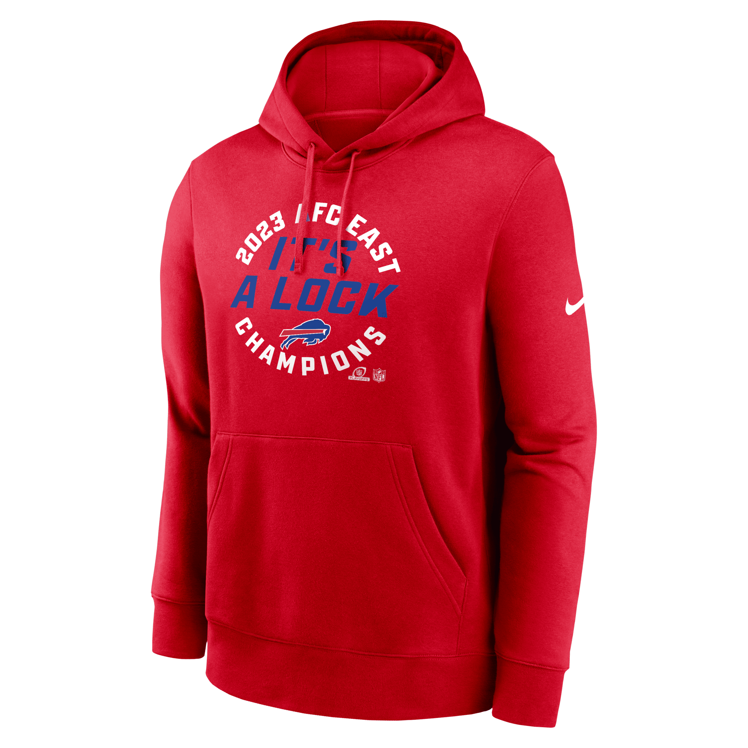 Nike Buffalo Bills 2023 Afc East Champions Trophy Collection  Men's Nfl Pullover Hoodie In Red