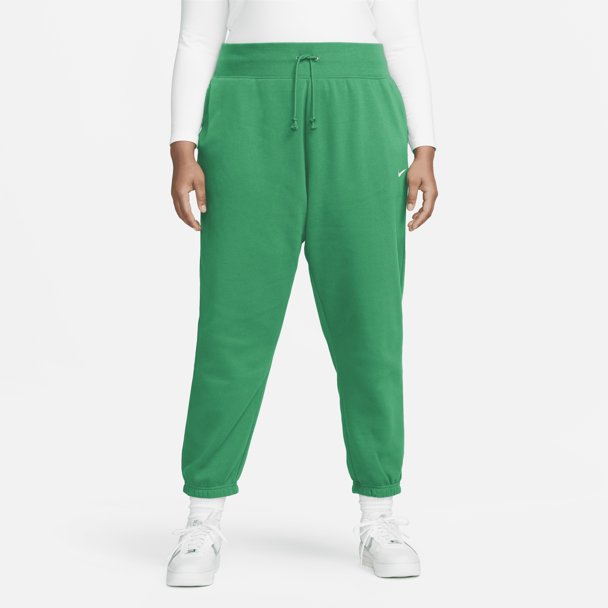 Nike Women's  Sportswear Phoenix Fleece High-waisted Oversized Sweatpants (plus Size) In Green