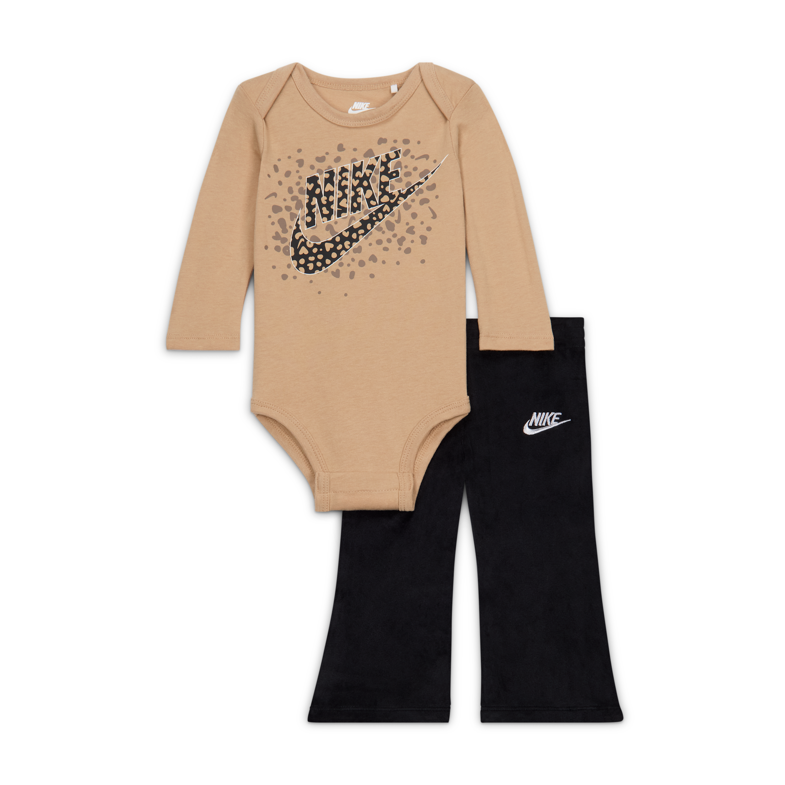 Nike Wild Warmth Baby 3-6M 2-Piece Velour Set in Black 06N575-023 17$
