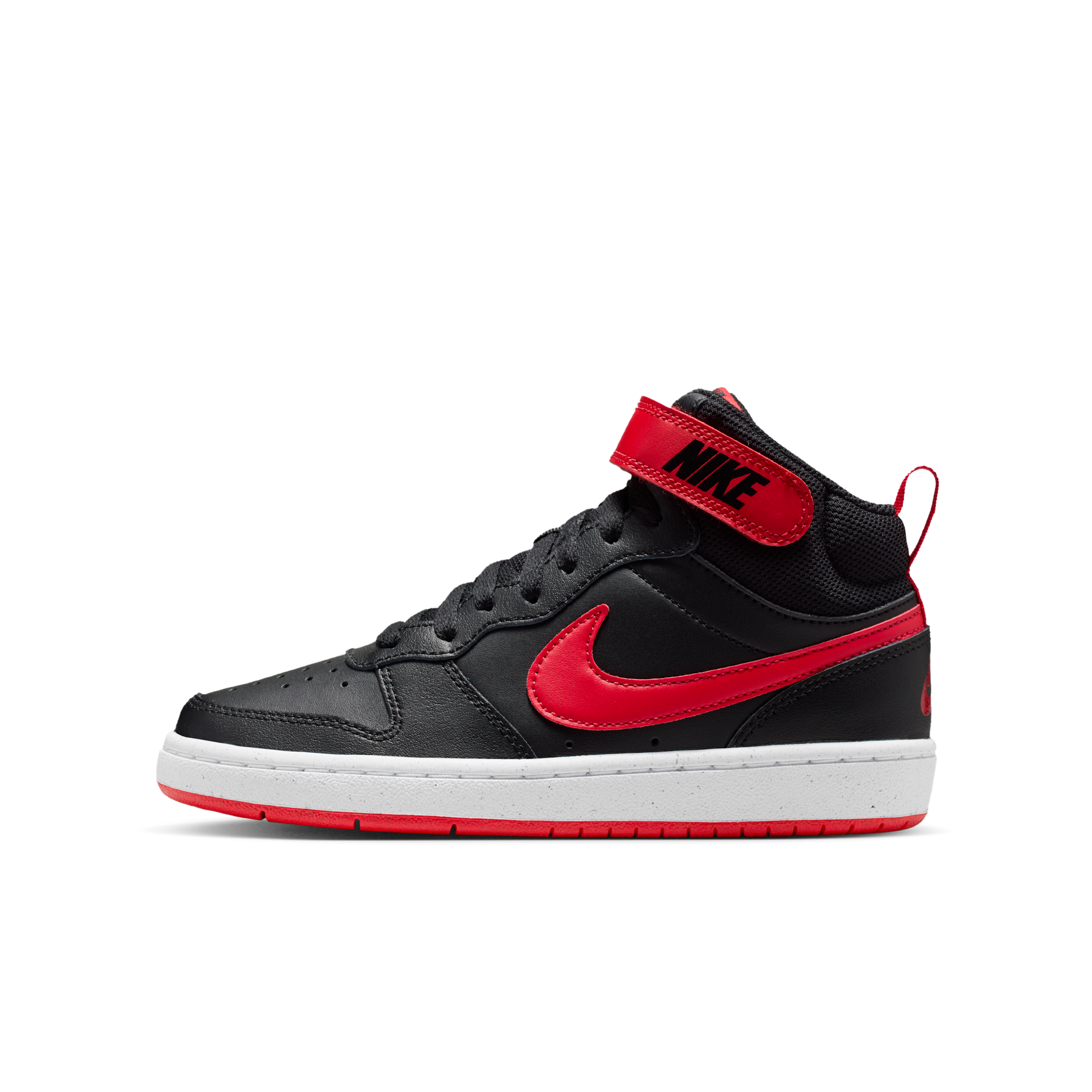 Nike Court Borough Mid 2 Big Kid Boys Sneakers, 7 Medium, Black