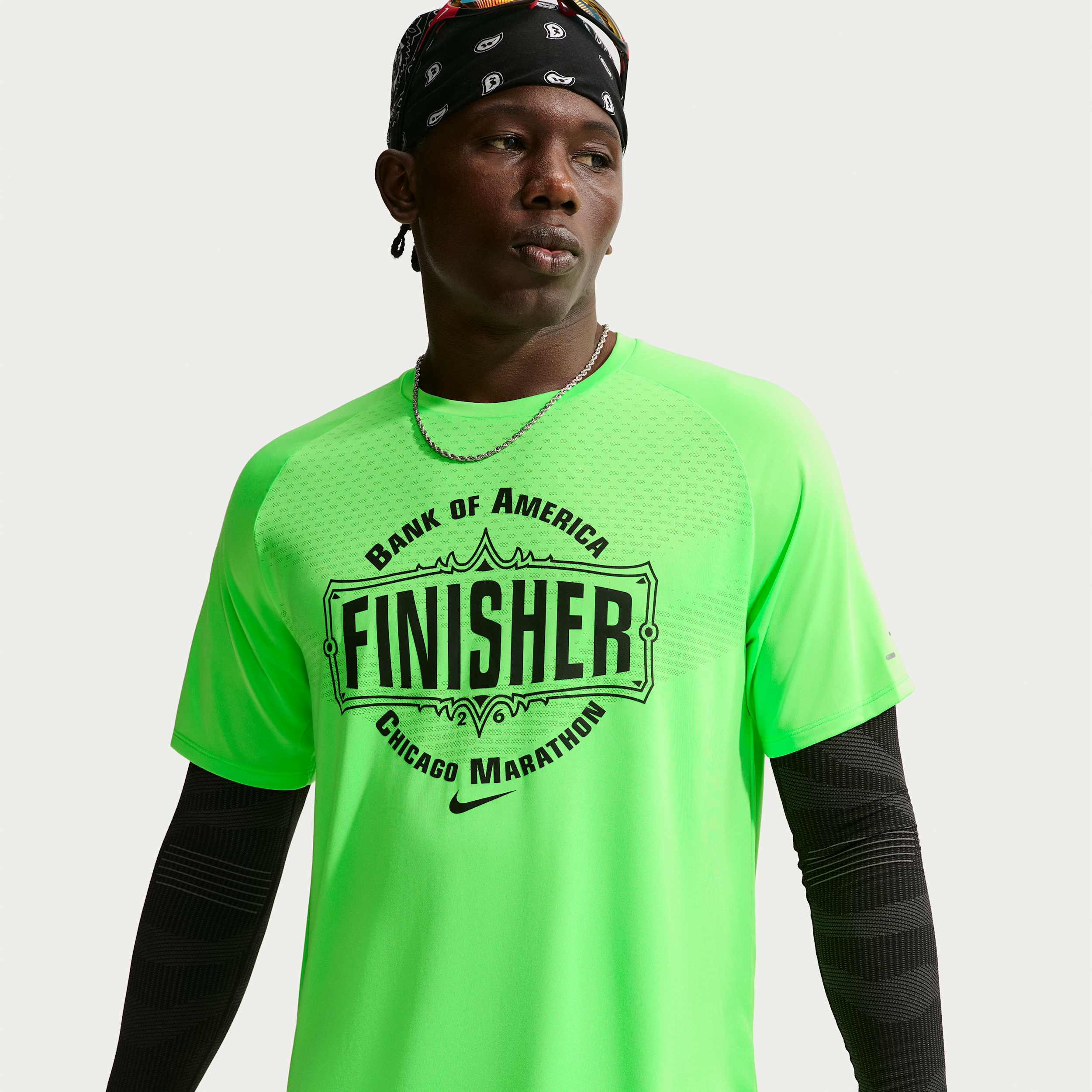 Nike Men's Stride Dri-FIT ADV Short-Sleeve Running Top in Green | IQ0328-398