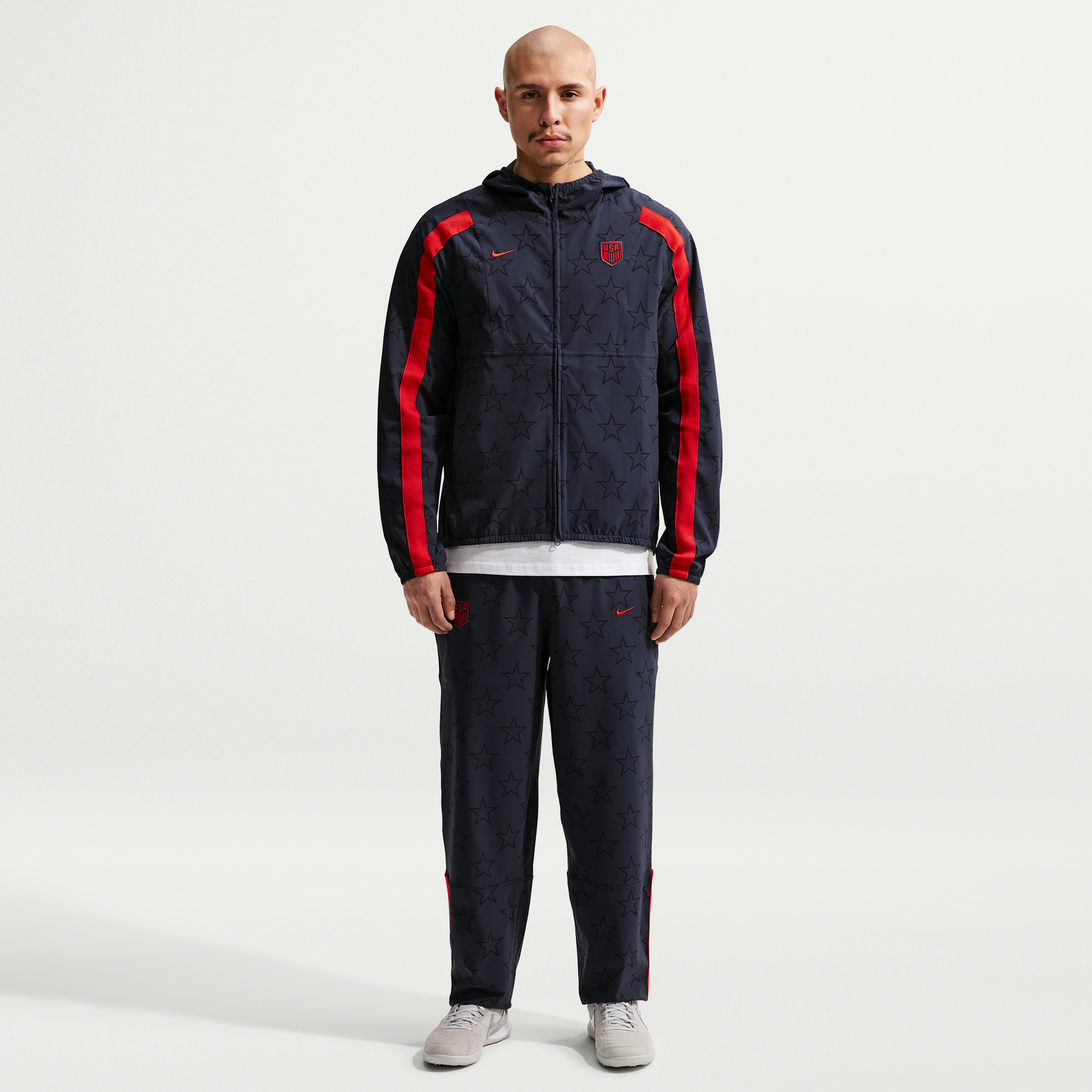 Nike Men's Energy Dri-fit Soccer Woven Pants - Dark Obsidian/University Red
