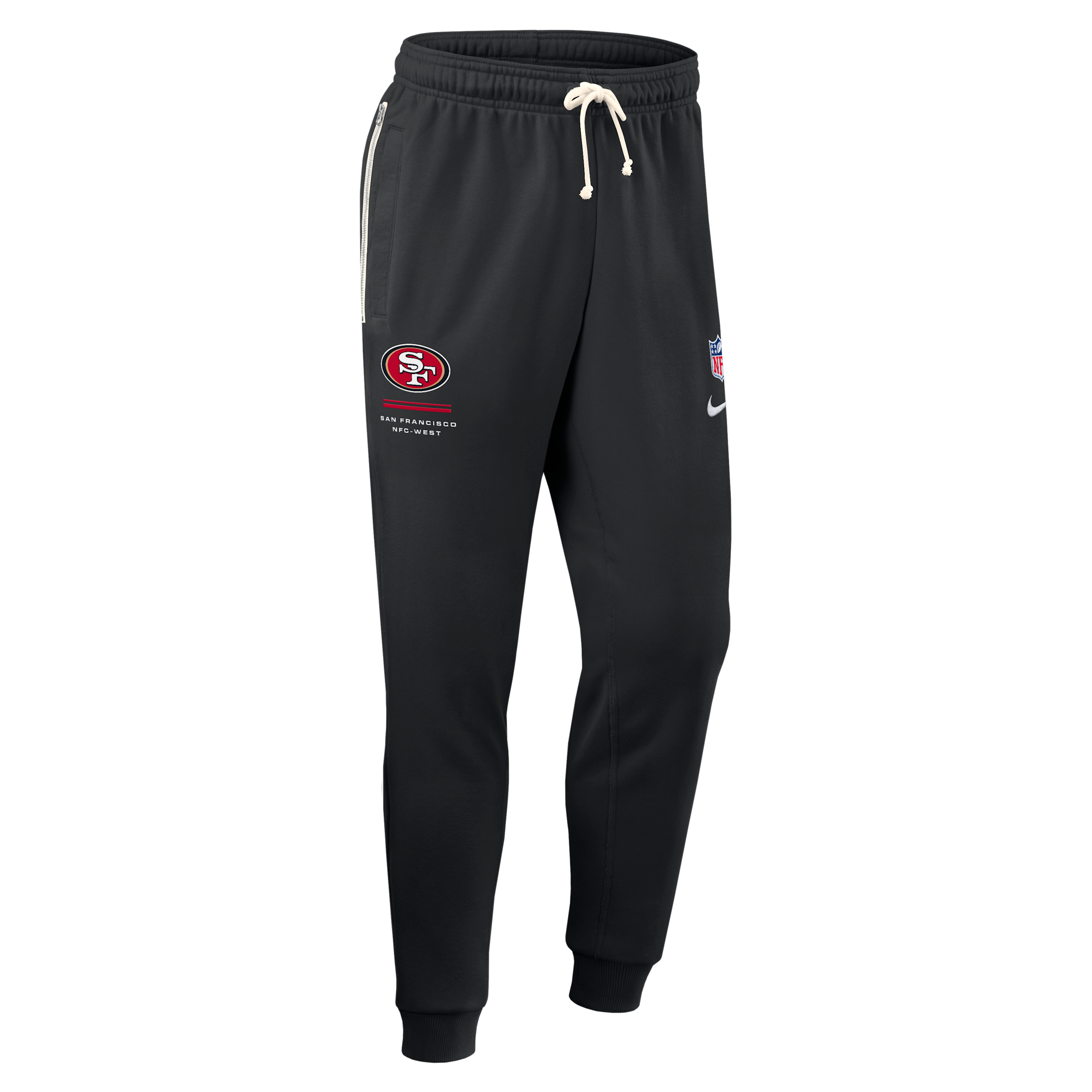 San Francisco 49ers Sideline Standard Issue Nike Men's Dri-FIT NFL Taper Pants in Black | 03B000A9B-HBY