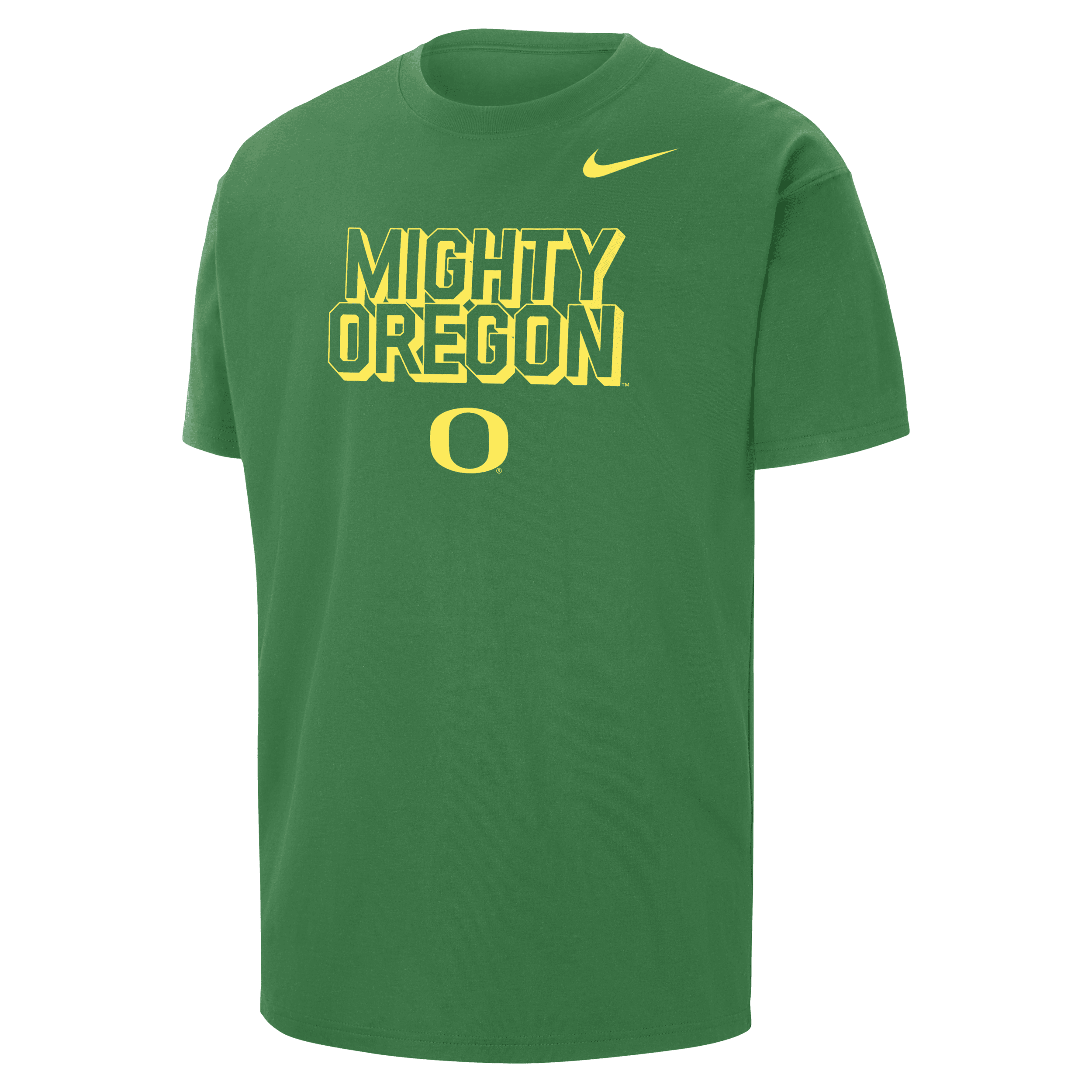 Nike Oregon  Men's College Max90 Crew-neck T-shirt In Green