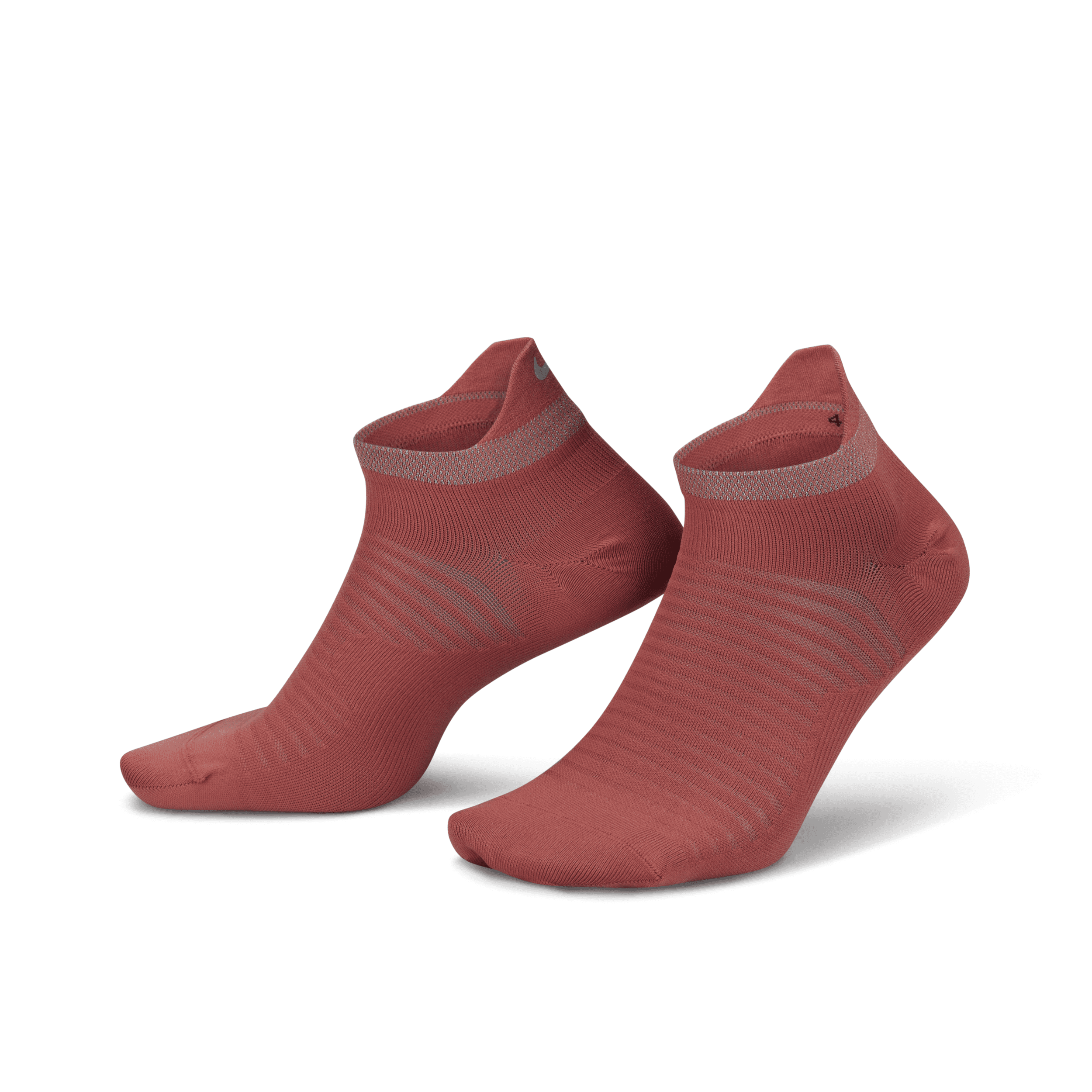 Nike Unisex Spark Lightweight No-show Running Socks In Red