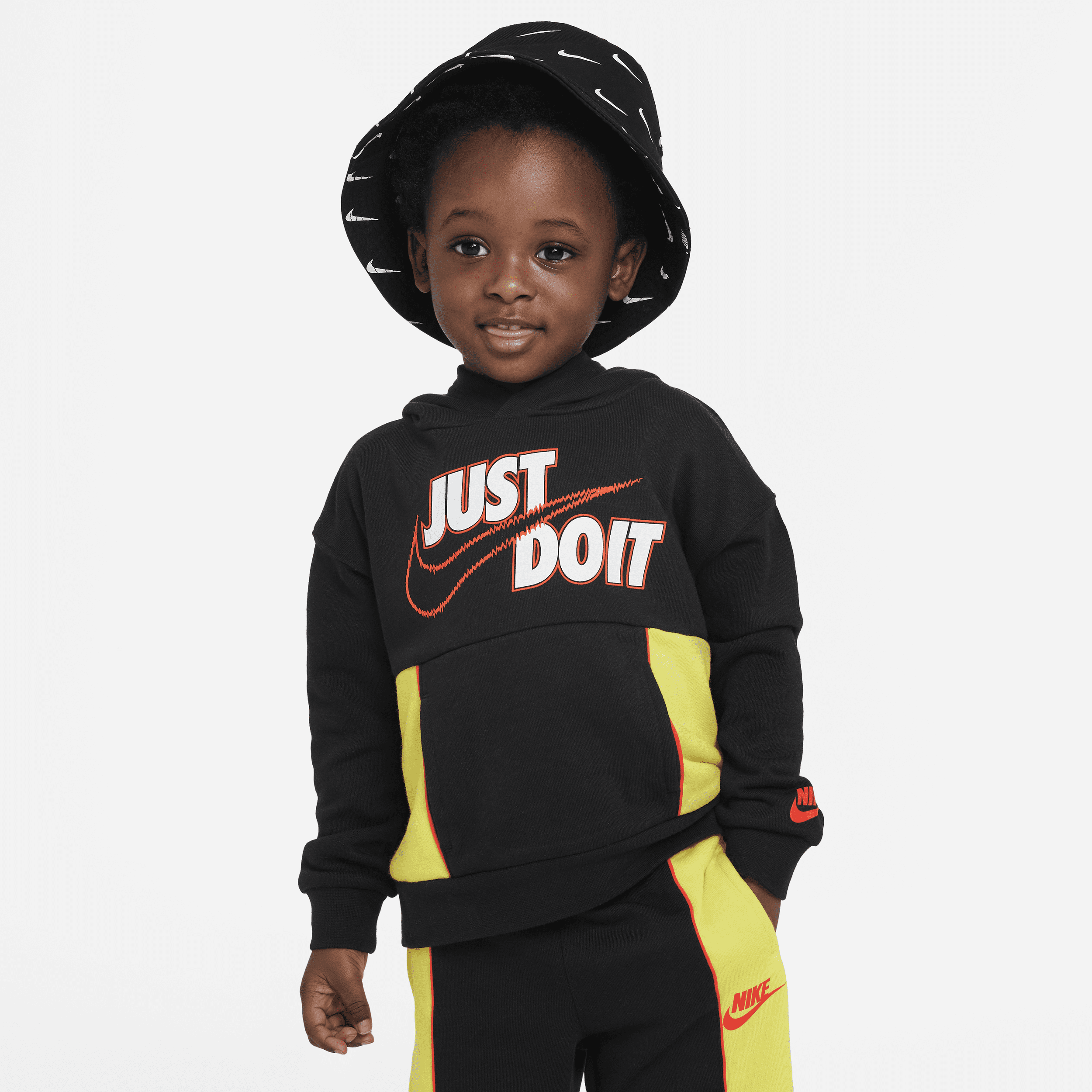 Nike Babies' "let's Be Real" Pullover Hoodie Toddler Hoodie In Black