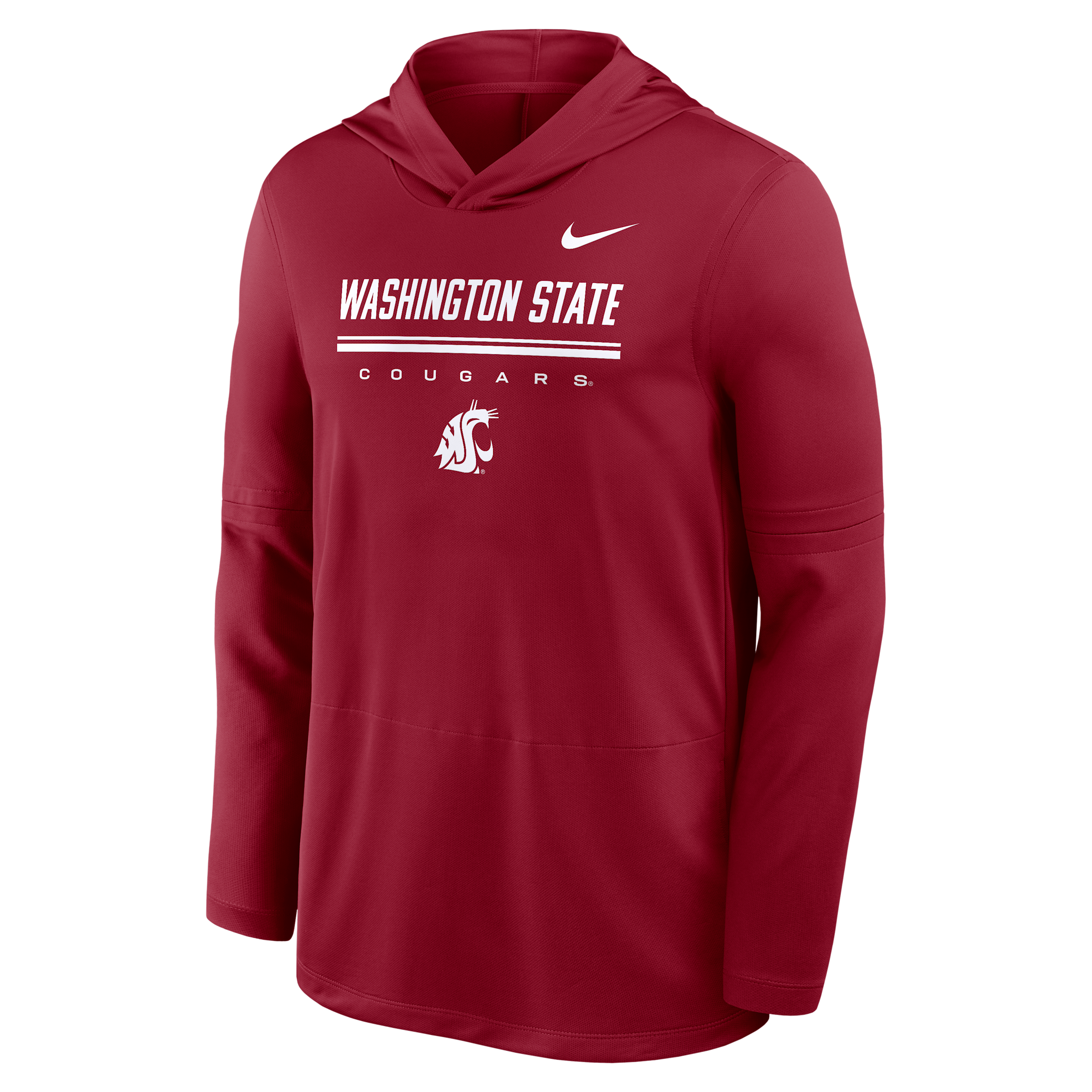Nike Men's Crimson Washington State Cougars 2026 Sideline Dri-fit Lightweight Hooded Top - Crimson