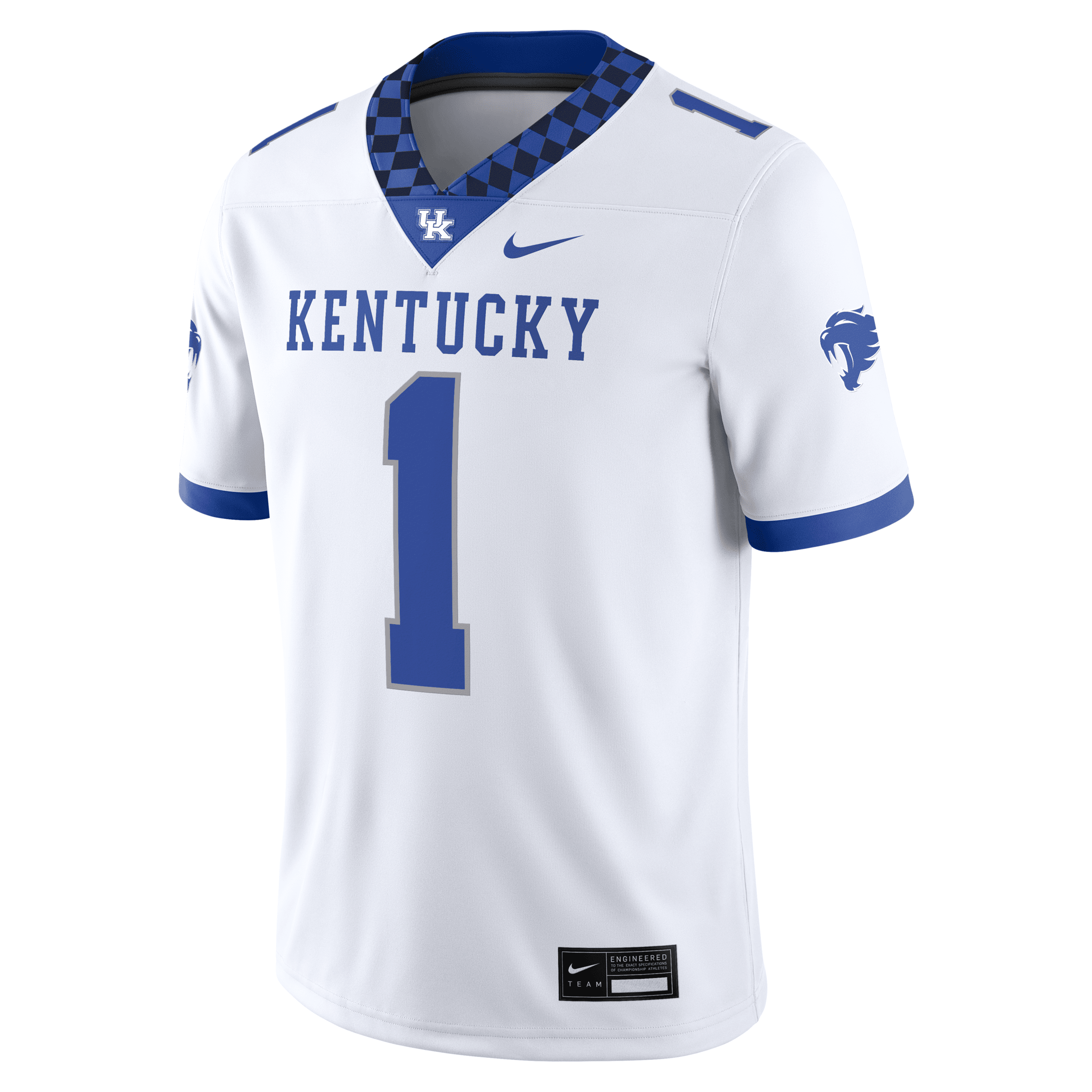 Kentucky Wildcats Nike Men's Dri-FIT College Game Jersey in White | NC2F08ALNKY-MVV