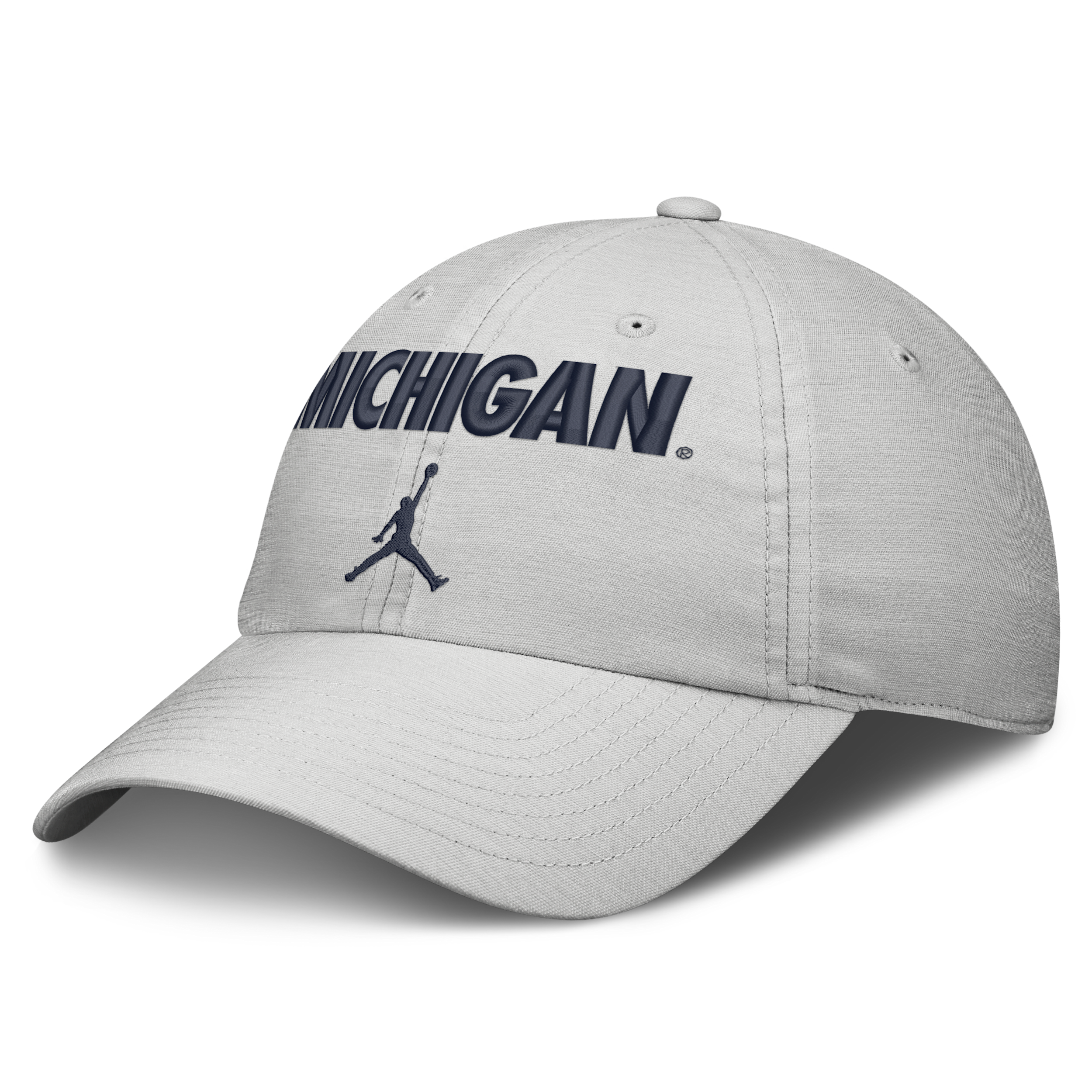 Jordan Men's and Women's Gray Michigan Wolverines 2026 On-Field Gameday Club Adjustable Hat - Gray