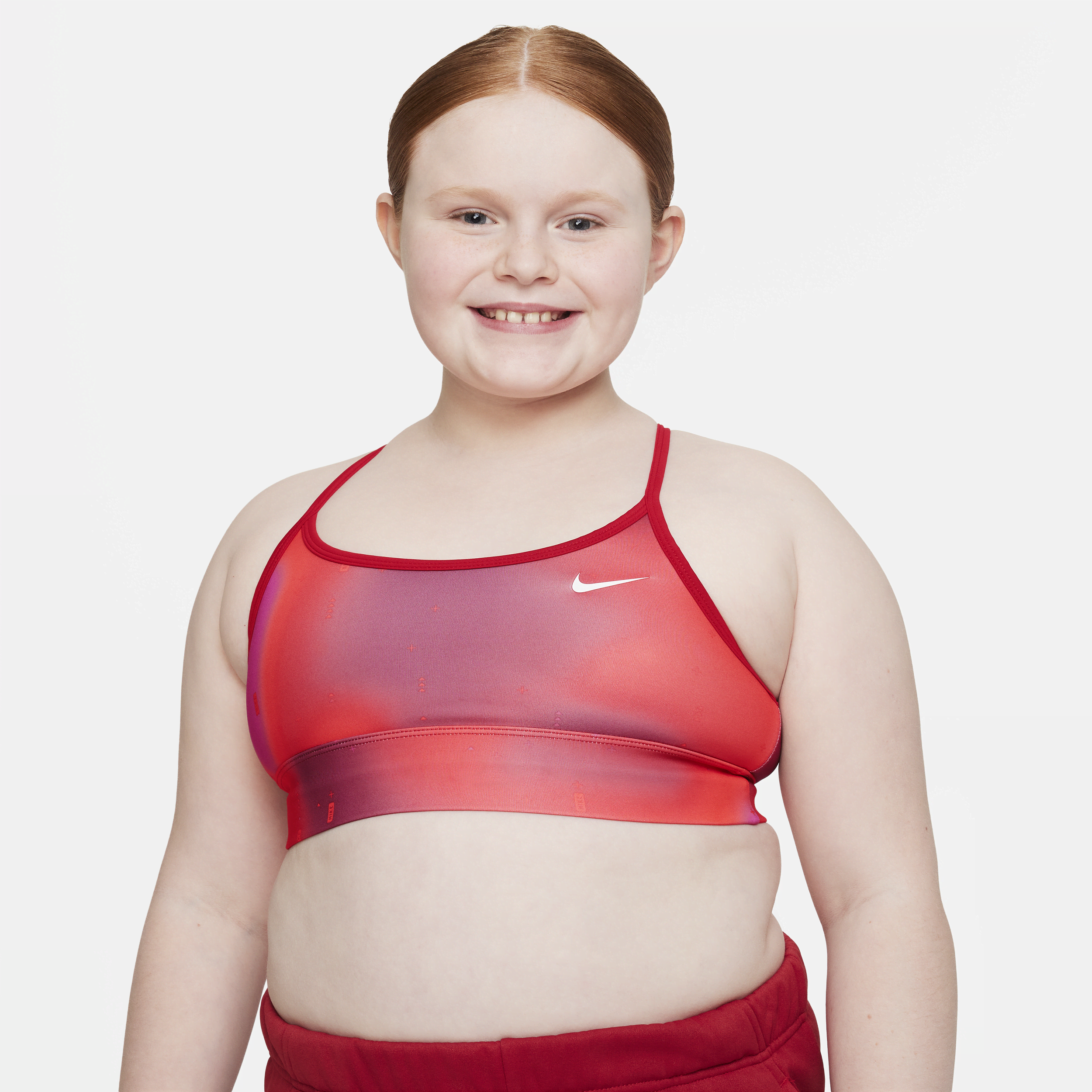  Swoosh Sports Bra Girls Extended Size Small and Large