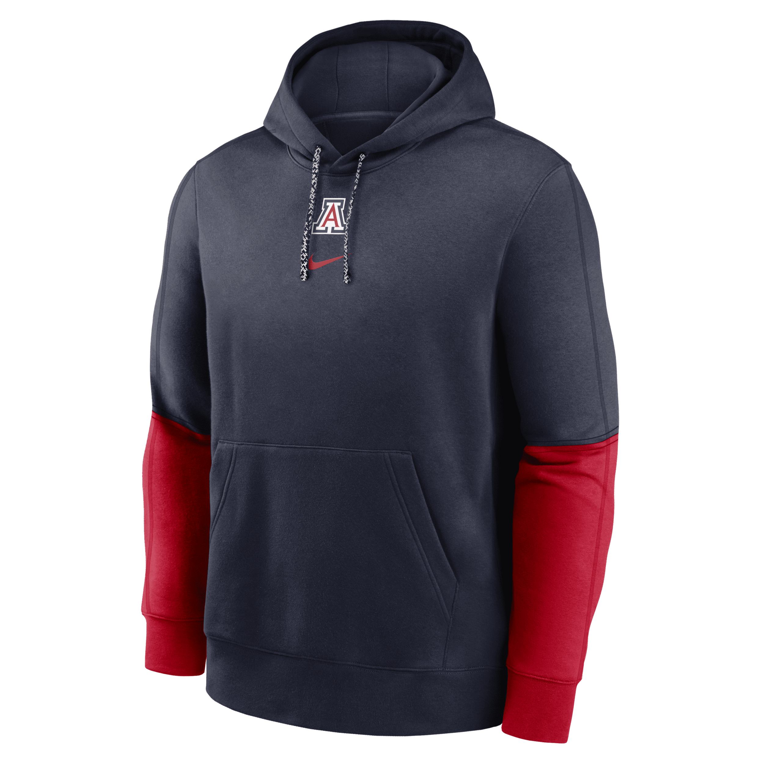 Nike Arizona Wildcats Sideline Team Issue Club  Men's College Pullover Hoodie In Blue