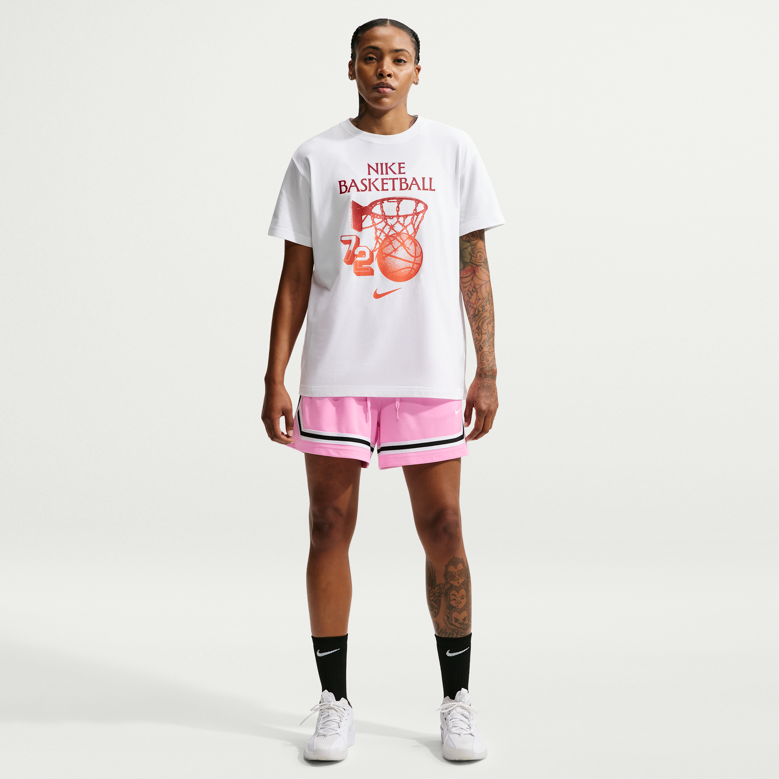 Nike Women's Crossover Dri-FIT 5" Basketball Shorts in Pink | FV8505-621