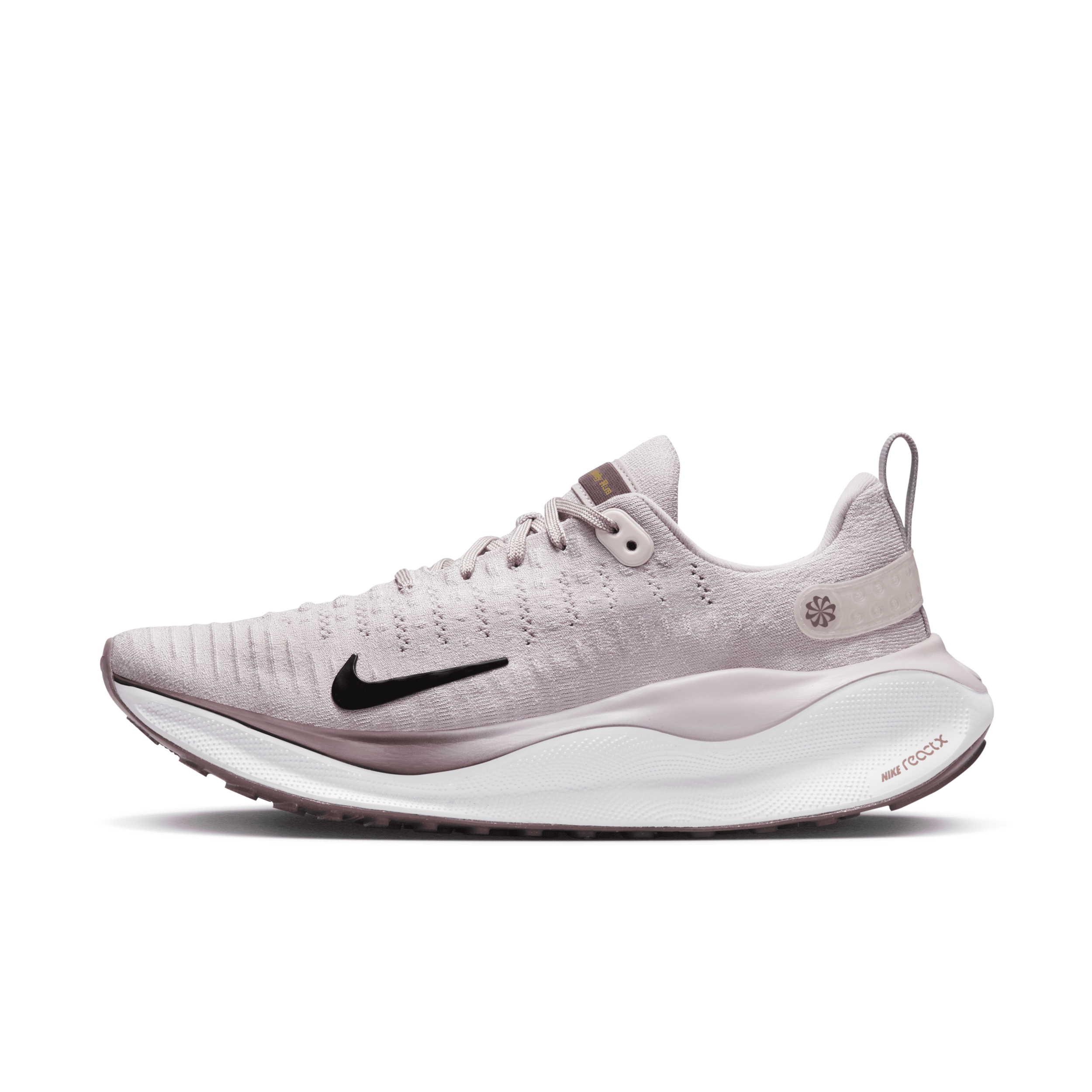 Nike Women's Infinityrn 4 Road Running Shoes (extra Wide) In Platinum Violet/smokey Mauve/saturn Gold/black