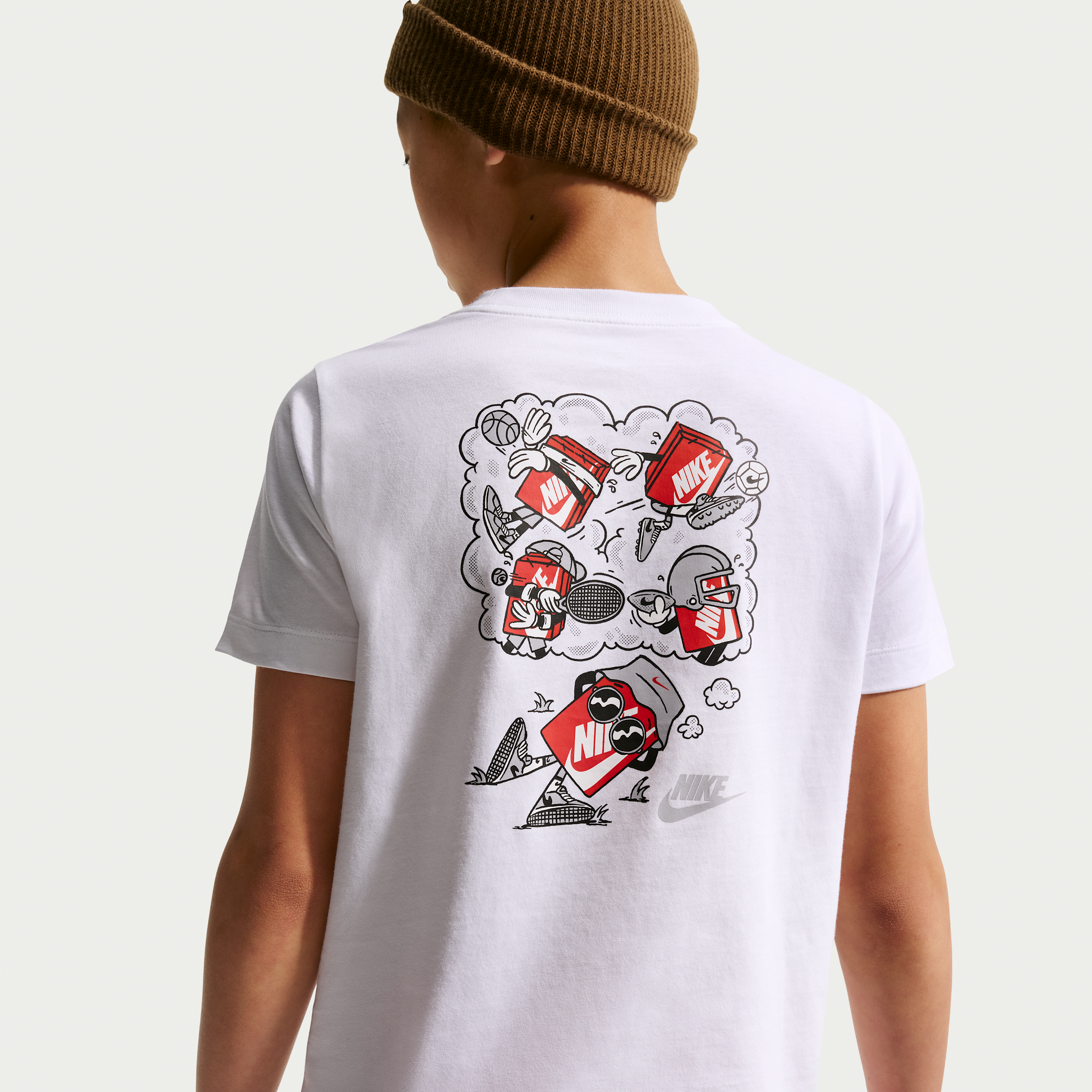 Nike Sportswear Big Kids' T-Shirt in White | IV5608-100