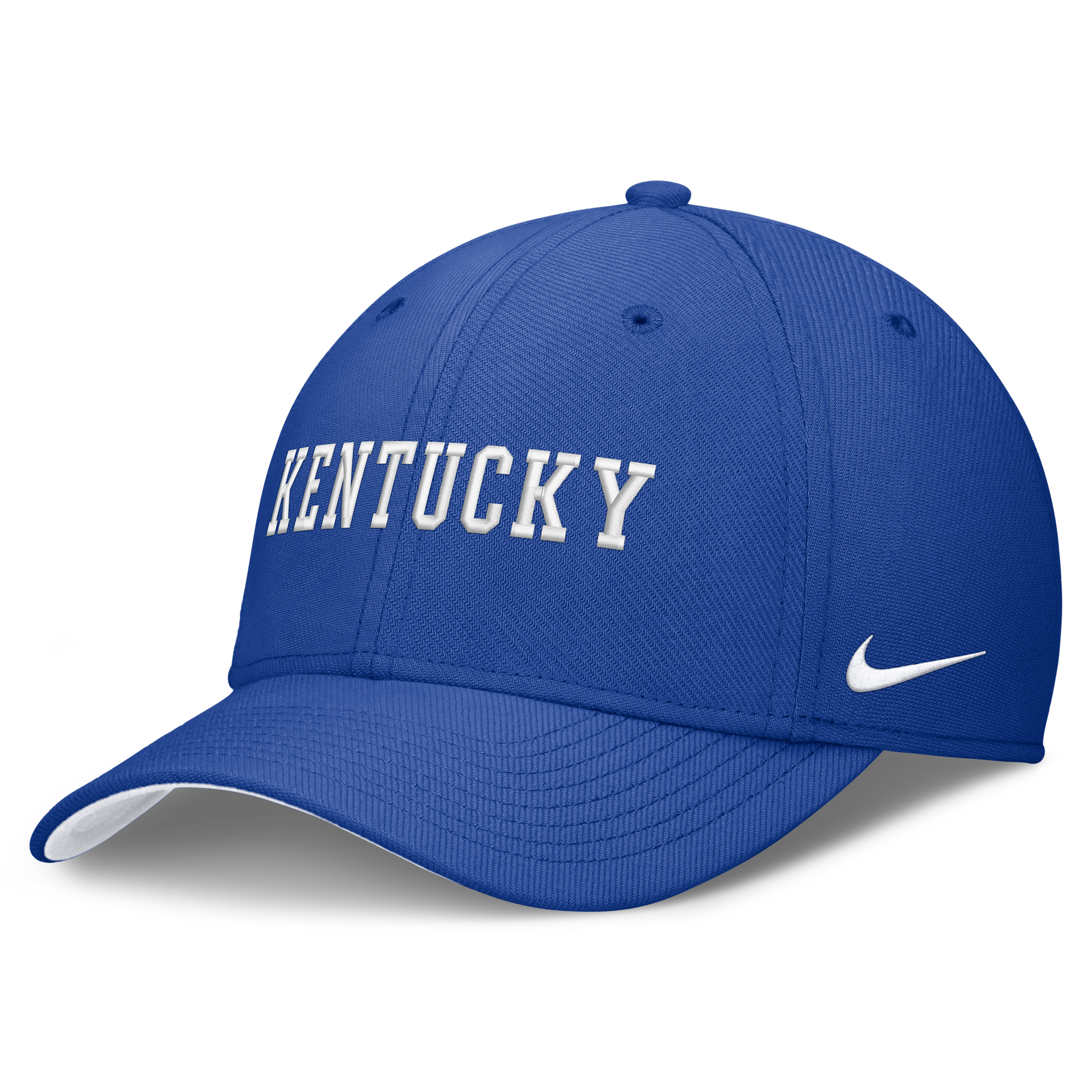 Kentucky Classic Swooshflex Nike Men's Dri-FIT College Hat in Blue | NC034EVNKY-X2E