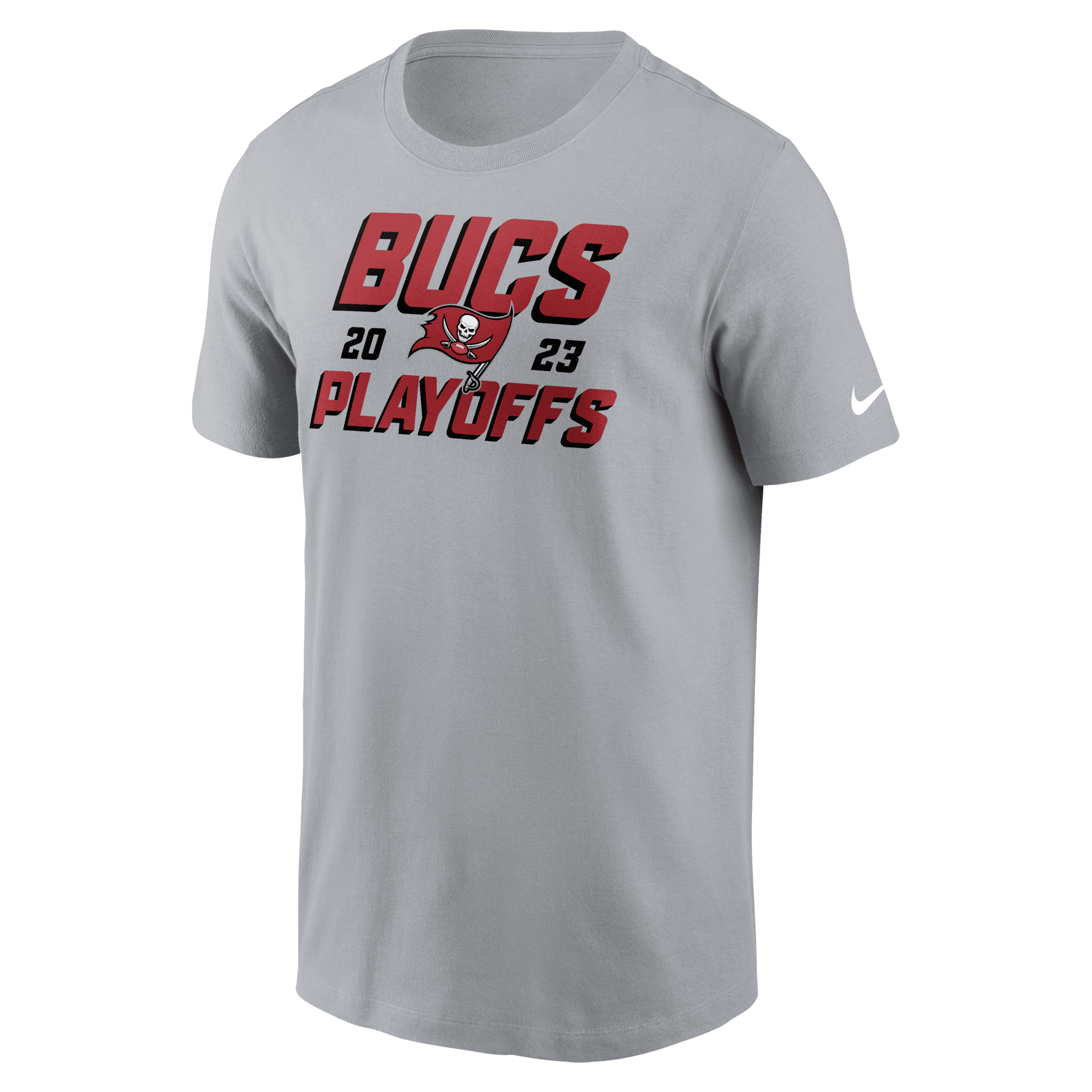 Shop Nike Tampa Bay Buccaneers 2023 Nfl Playoffs  Men's Nfl T-shirt In Grey