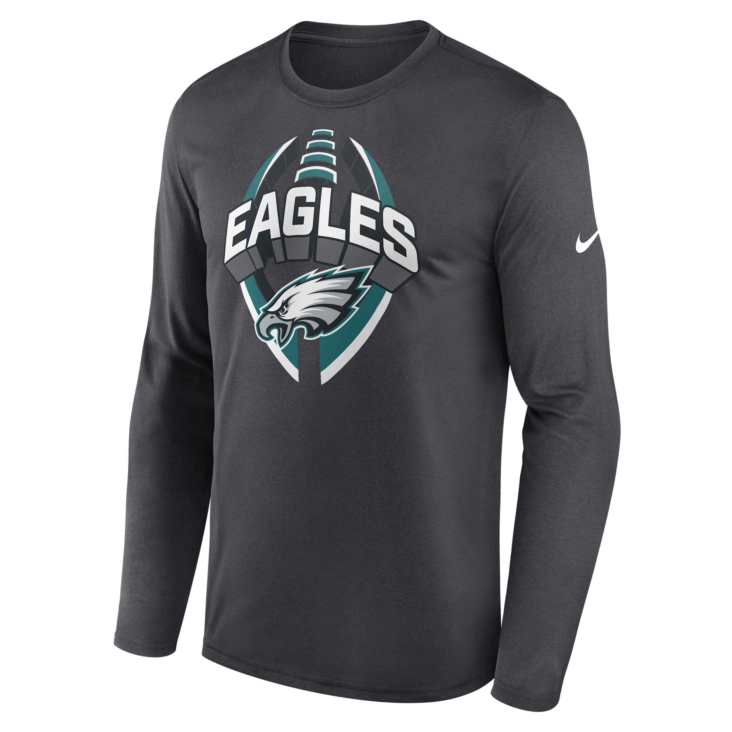 Nike Philadelphia Eagles Legend Icon  Men's Dri-fit Nfl Long-sleeve T-shirt In Gray