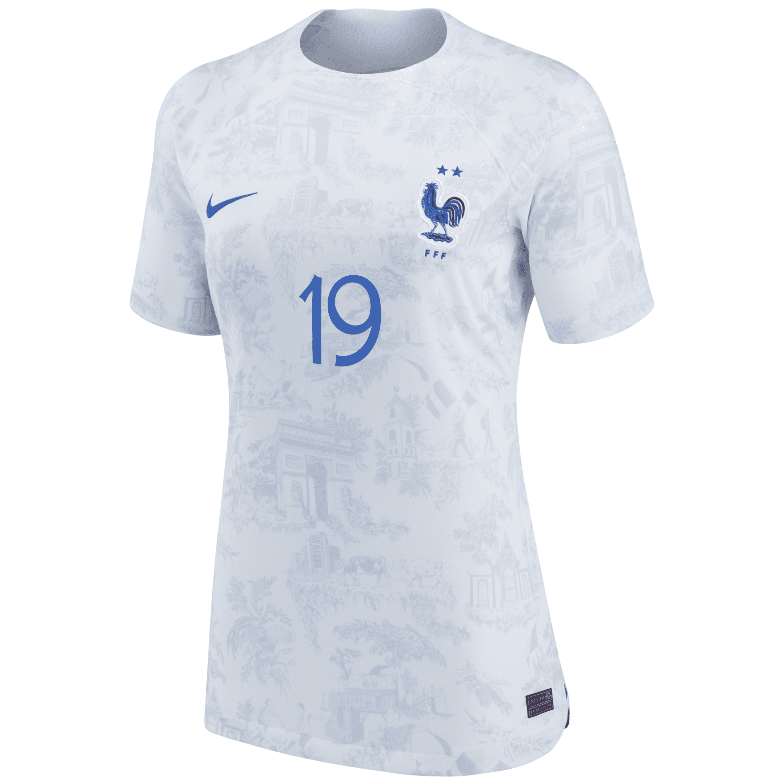 Shop Nike France National Team 2022/23 Stadium Away (karim Benzema)  Women's Dri-fit Soccer Jersey In White