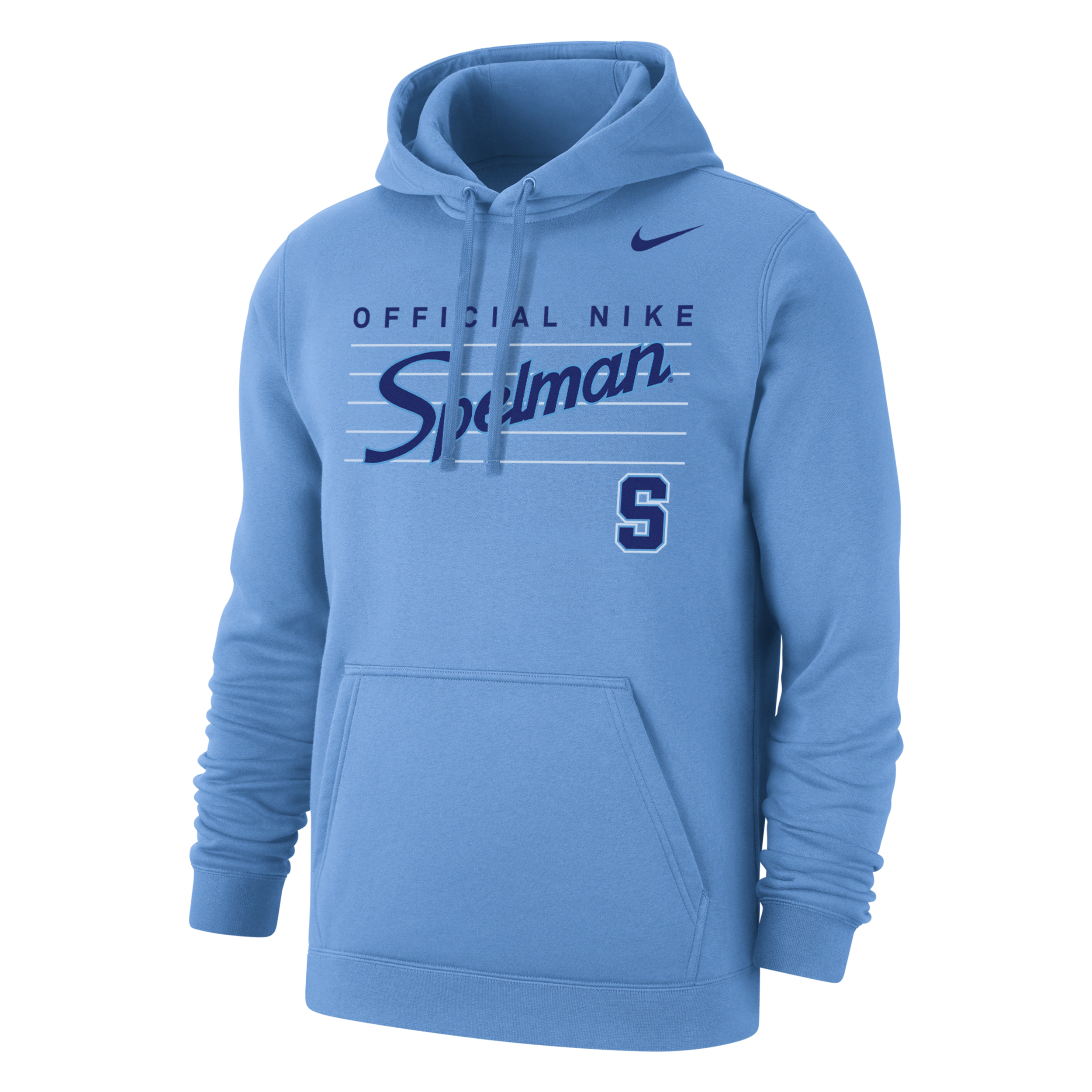 Nike Men's College Club Fleece (spelman College) Hoodie In Blue