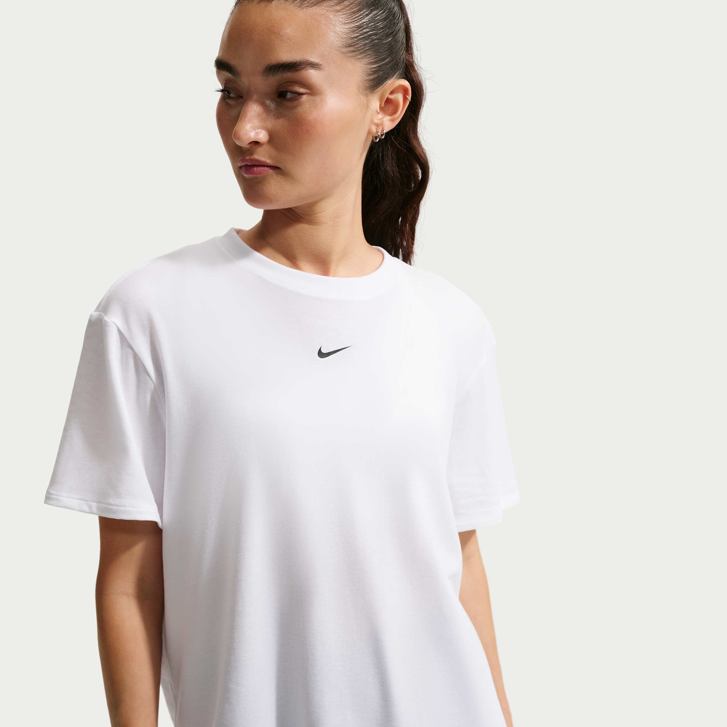 Nike Women's One Relaxed Dri-FIT Short-Sleeve Top in White | FN2814-101