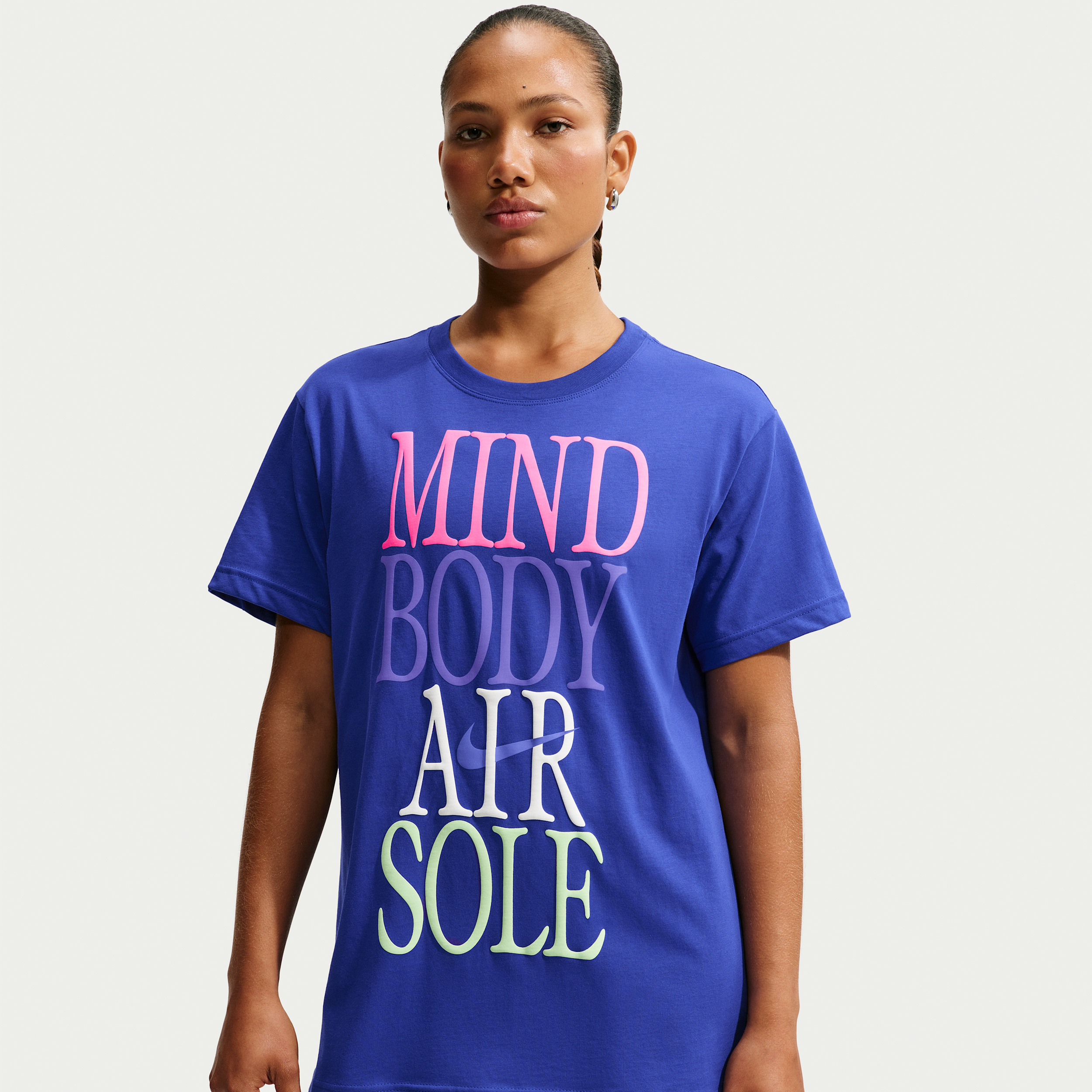 Women's Nike Sportswear Classic Oversized T-Shirt in Blue | IM6399-417