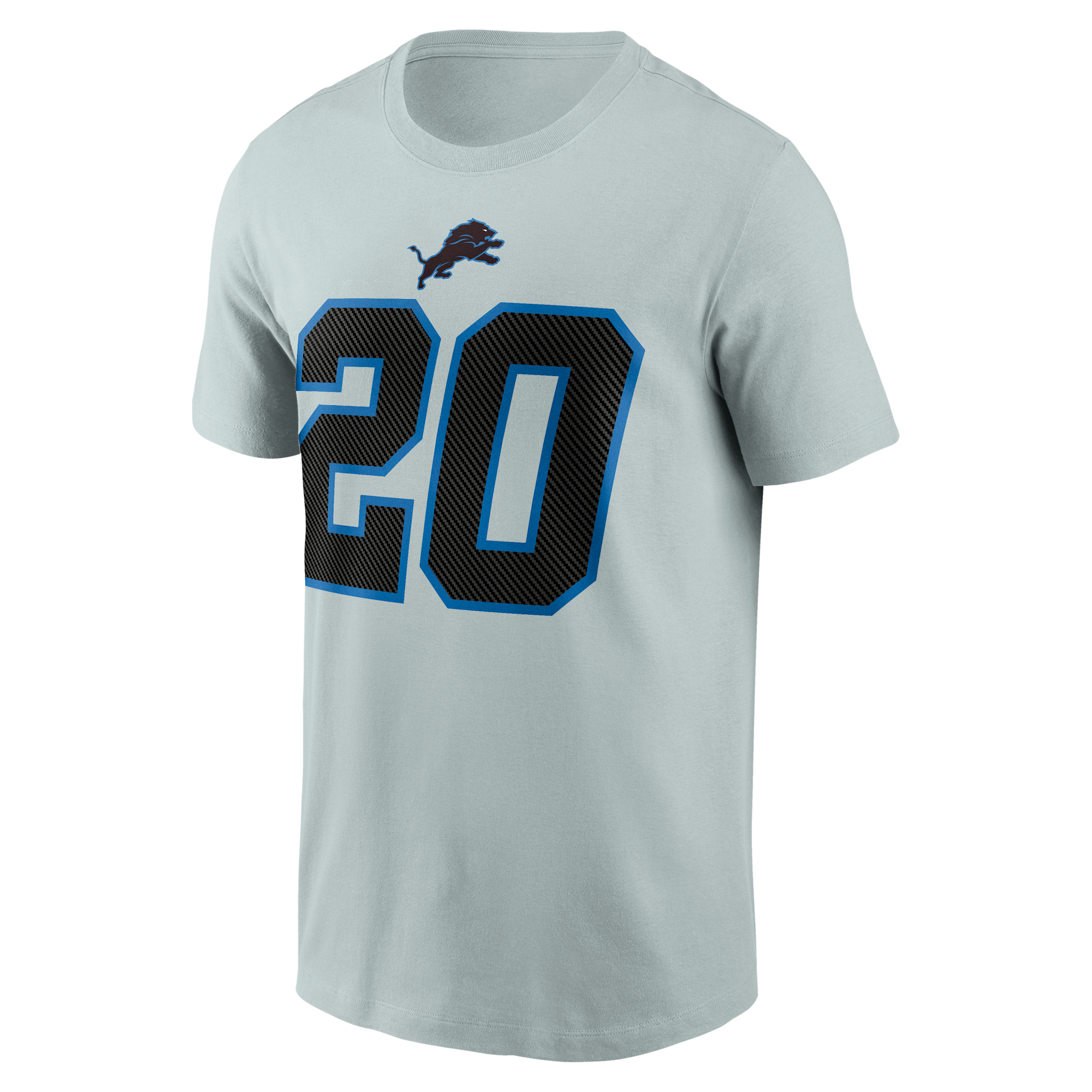 Nike Men's Barry Sanders Silver Detroit Lions 2026 Rivalries Collection Player Name & Number T-Shirt - Silver