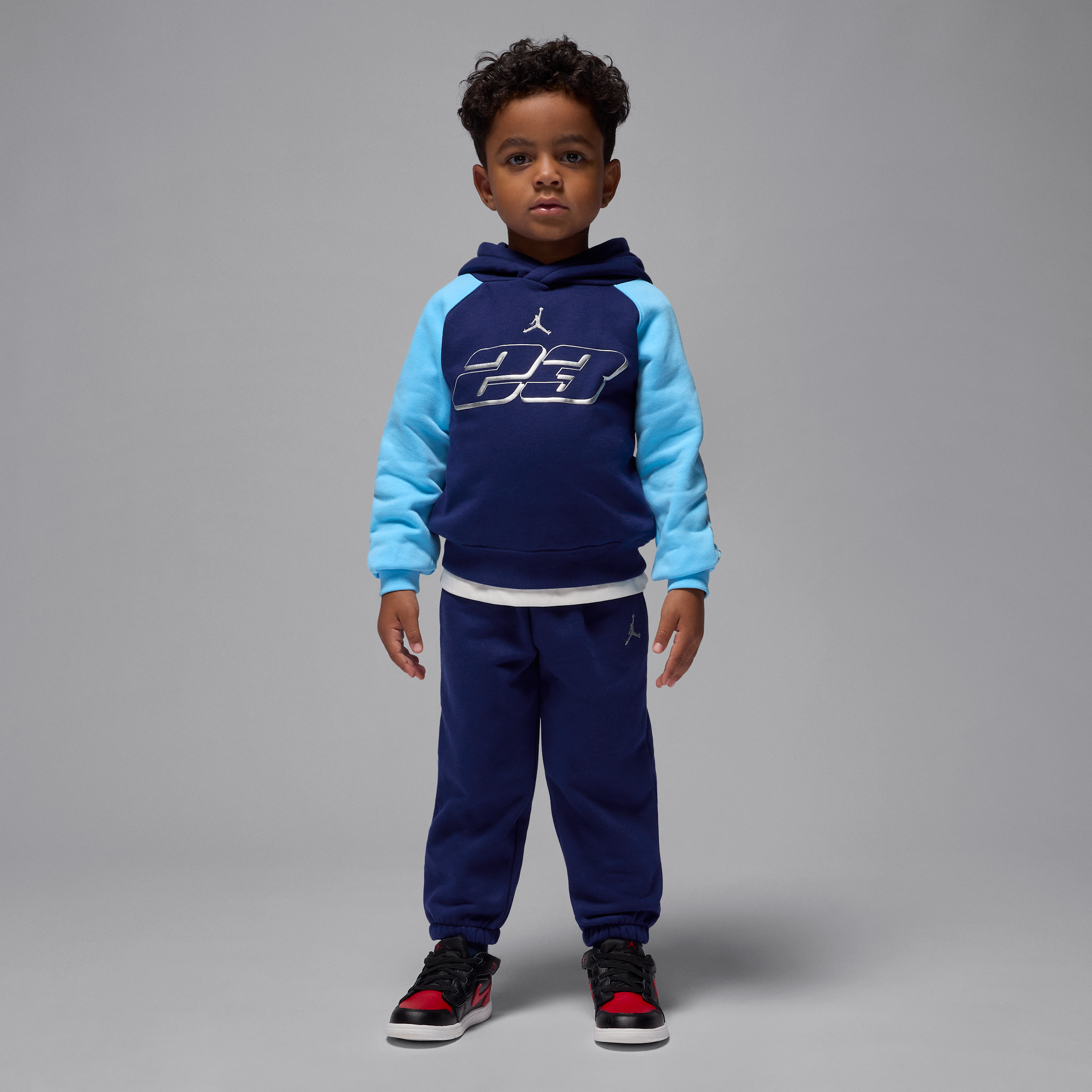 Jordan Mountainside Toddler 2-Piece Fleece Pullover Hoodie Set in Blue 75F342-U9J 60$