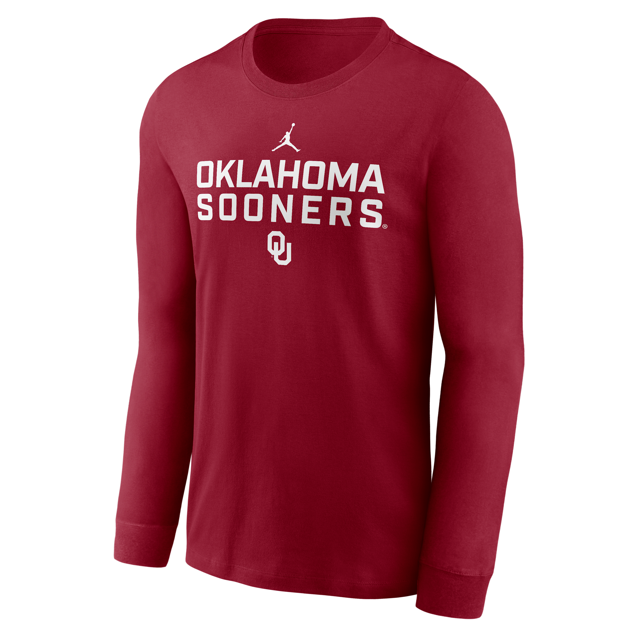 Jordan Men's Oklahoma Sideline Brand Dri-fit College Long-sleeve T-shirt