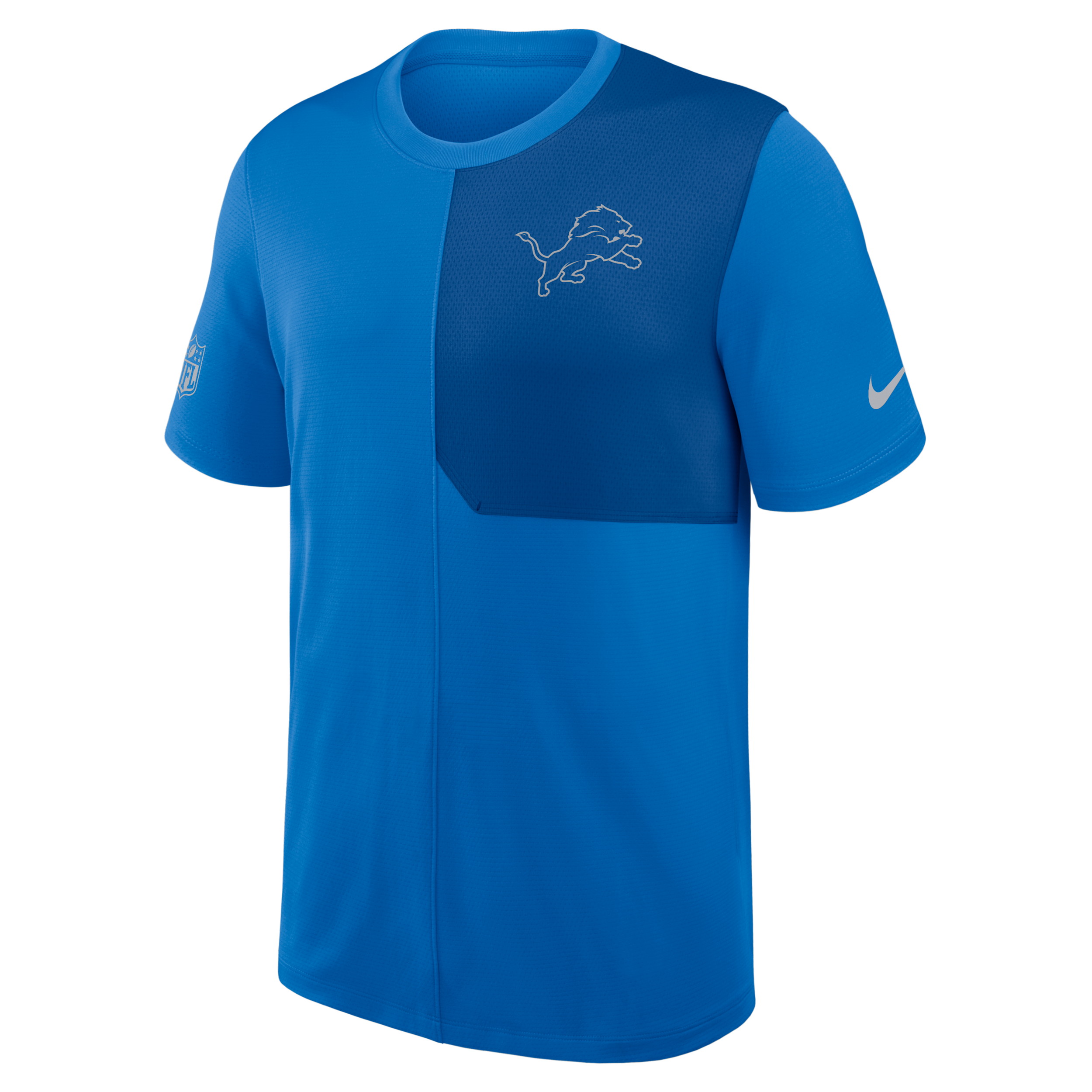 Detroit Lions Sideline Coach Nike Men's Dri-FIT NFL Top in Blue | 03B20DMX9J-58P