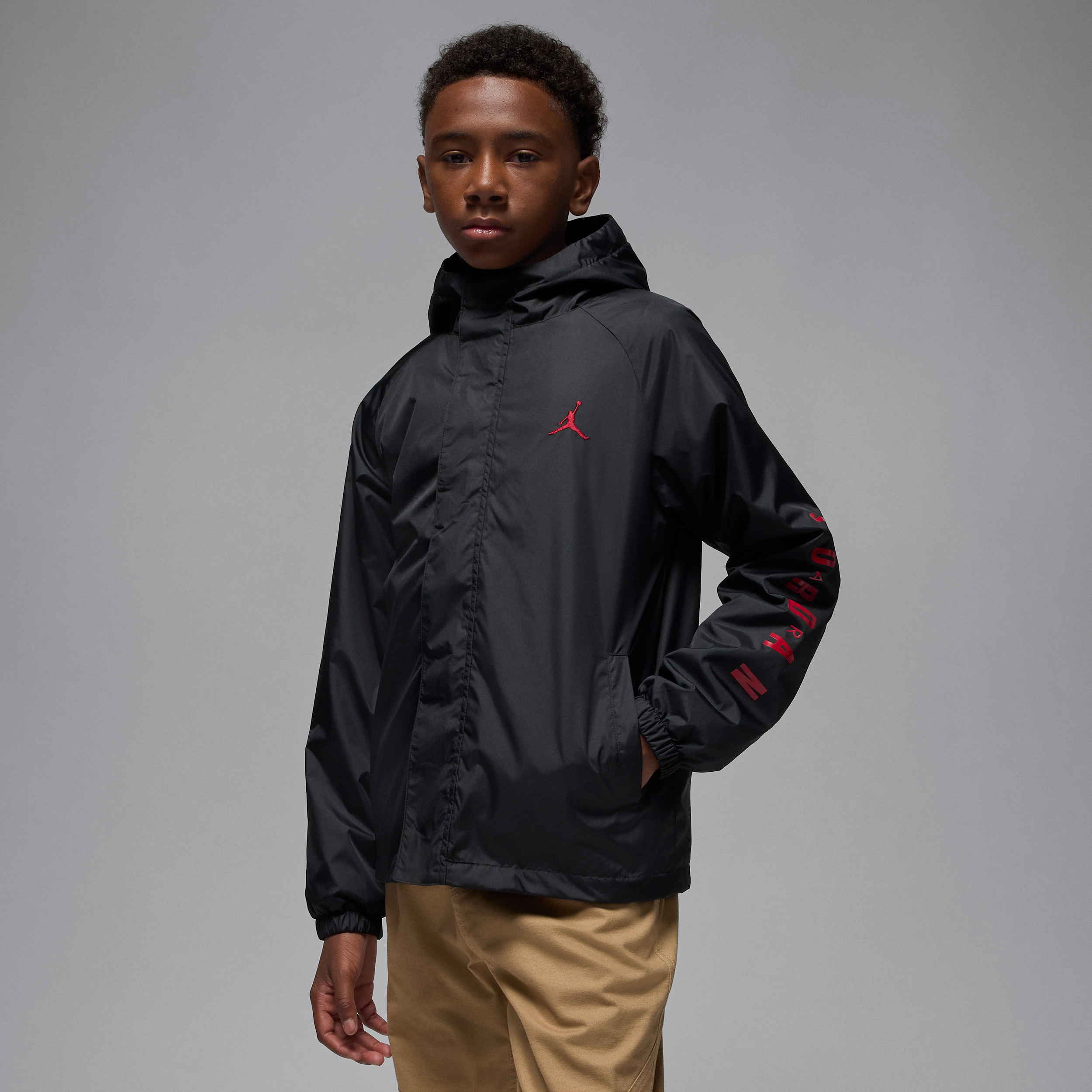 Jordan Big Kids' 3-in-1 System Jacket In Black