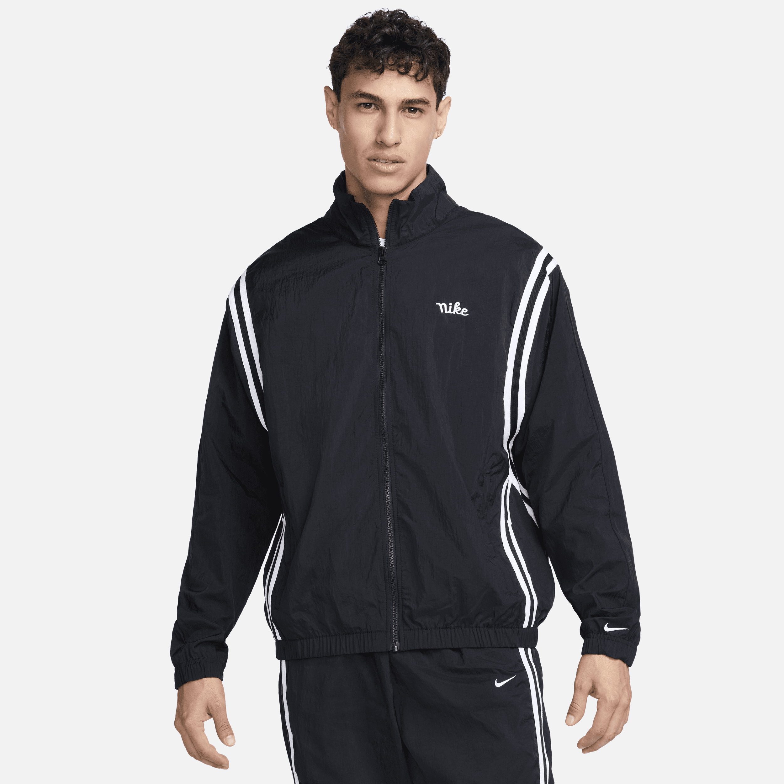 Shop Nike Men's Dna Crossover Dri-fit Basketball Jacket In Black