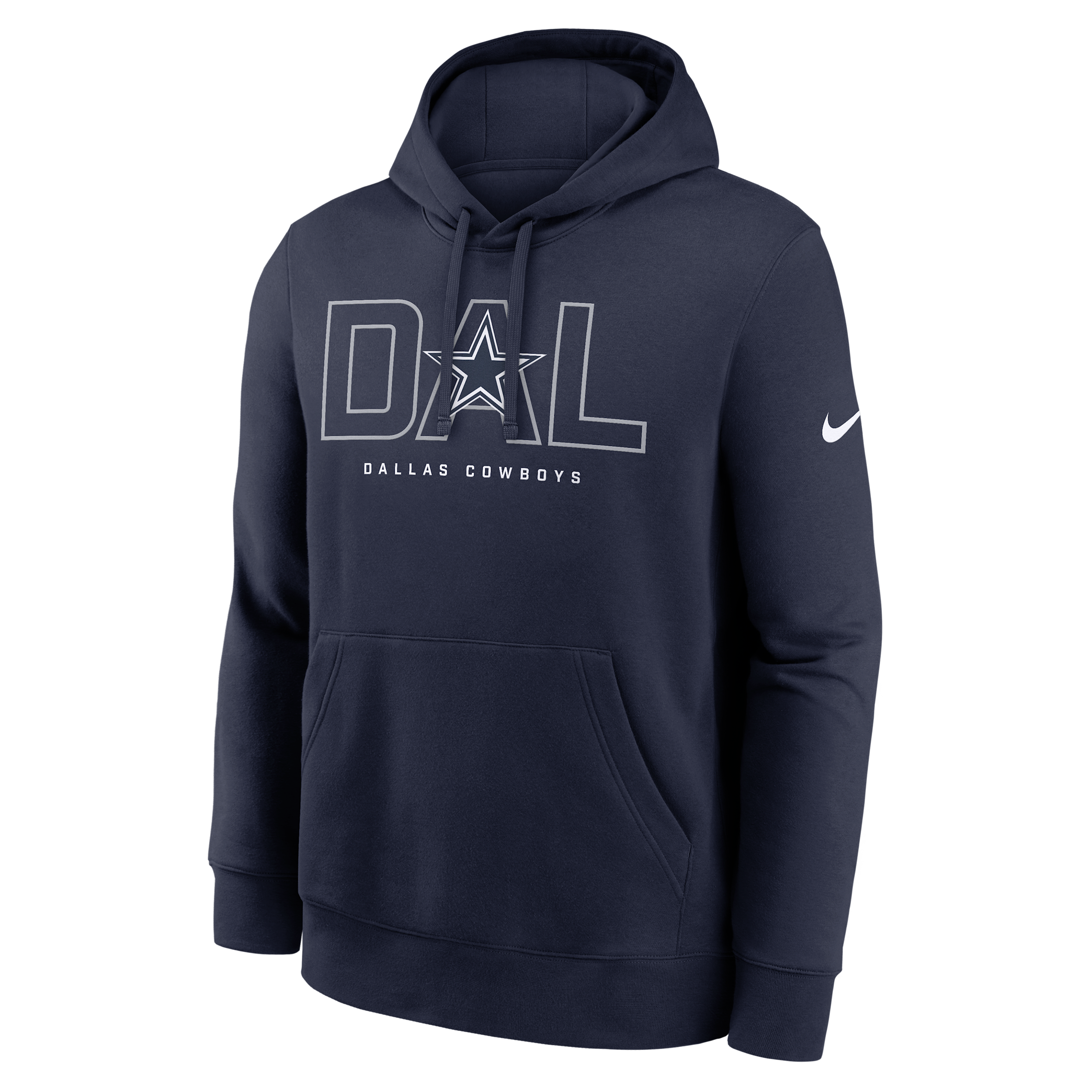 Nike Dallas Cowboys Busted Play Club  Men's Nfl Pullover Hoodie In Blue