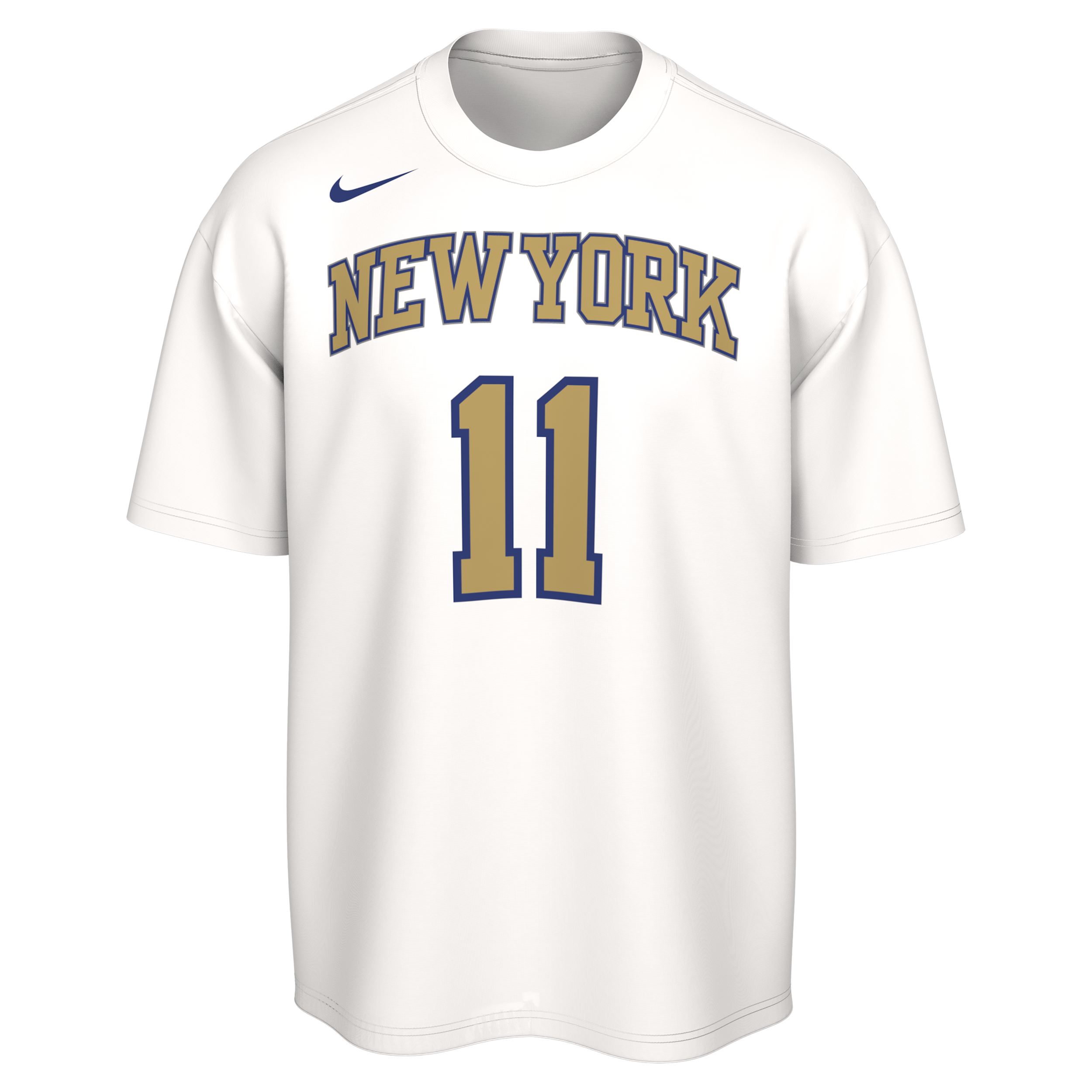 Jalen Brunson New York Knicks Nike Men's NBA Ring and Banner T-Shirt in White | JW8662-100