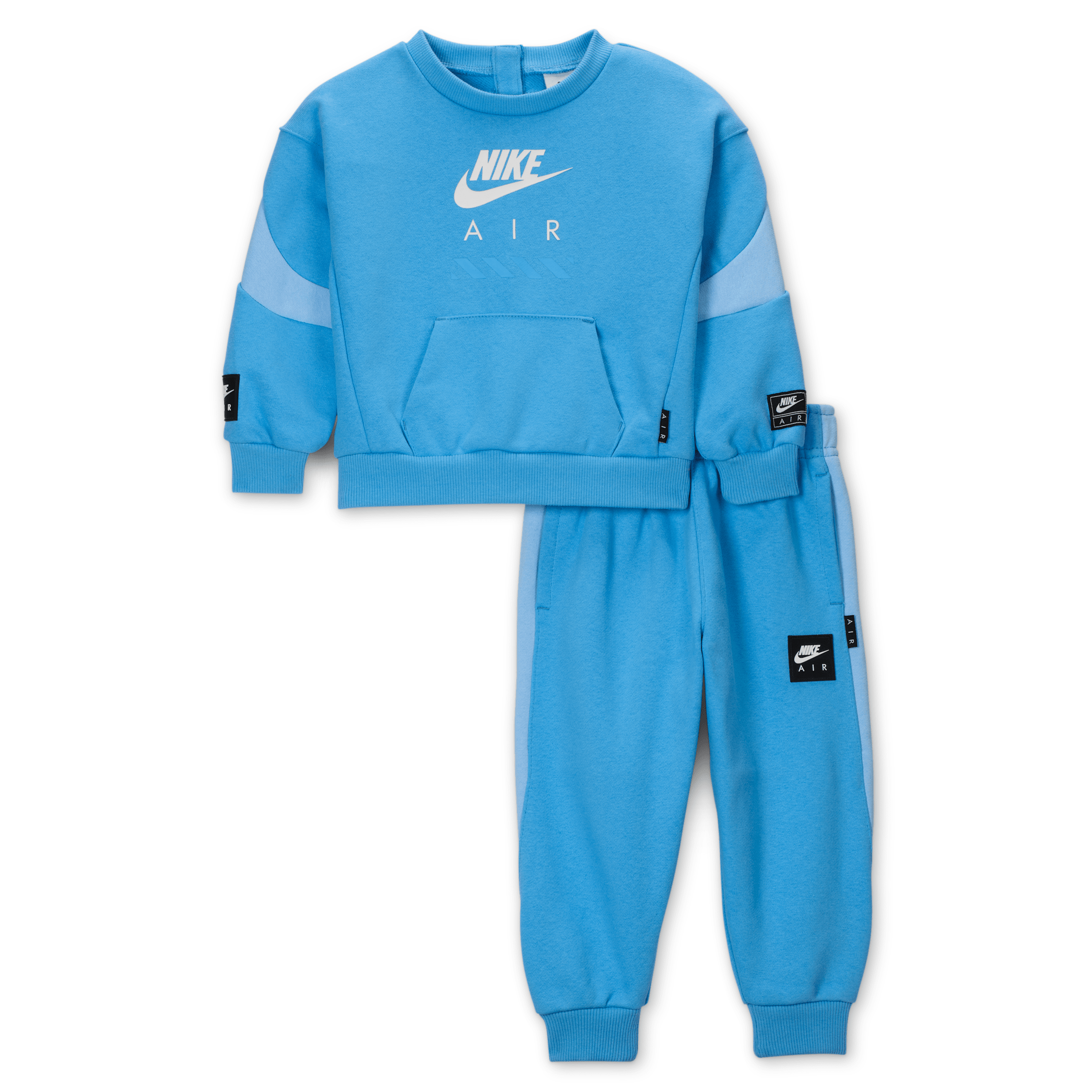 Nike Sportswear Baby Air Fleece 2-Piece Crew Set in Blue 66M846-B9F 55$