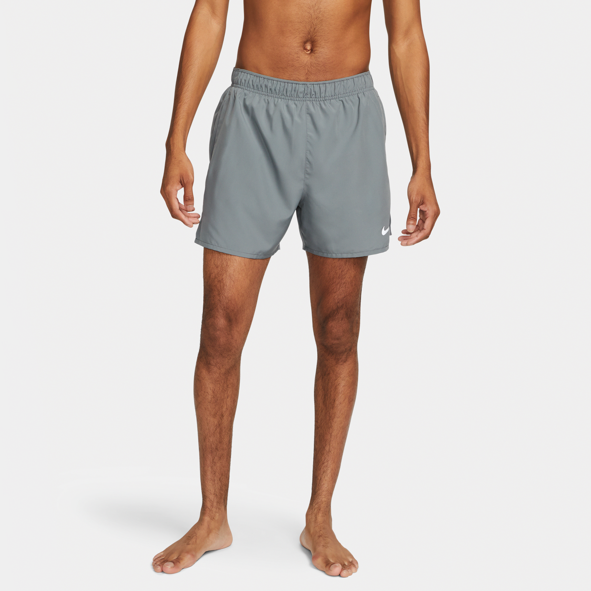 Shop Nike Men's Challenger Dri-fit 5" Brief-lined Running Shorts In Grey