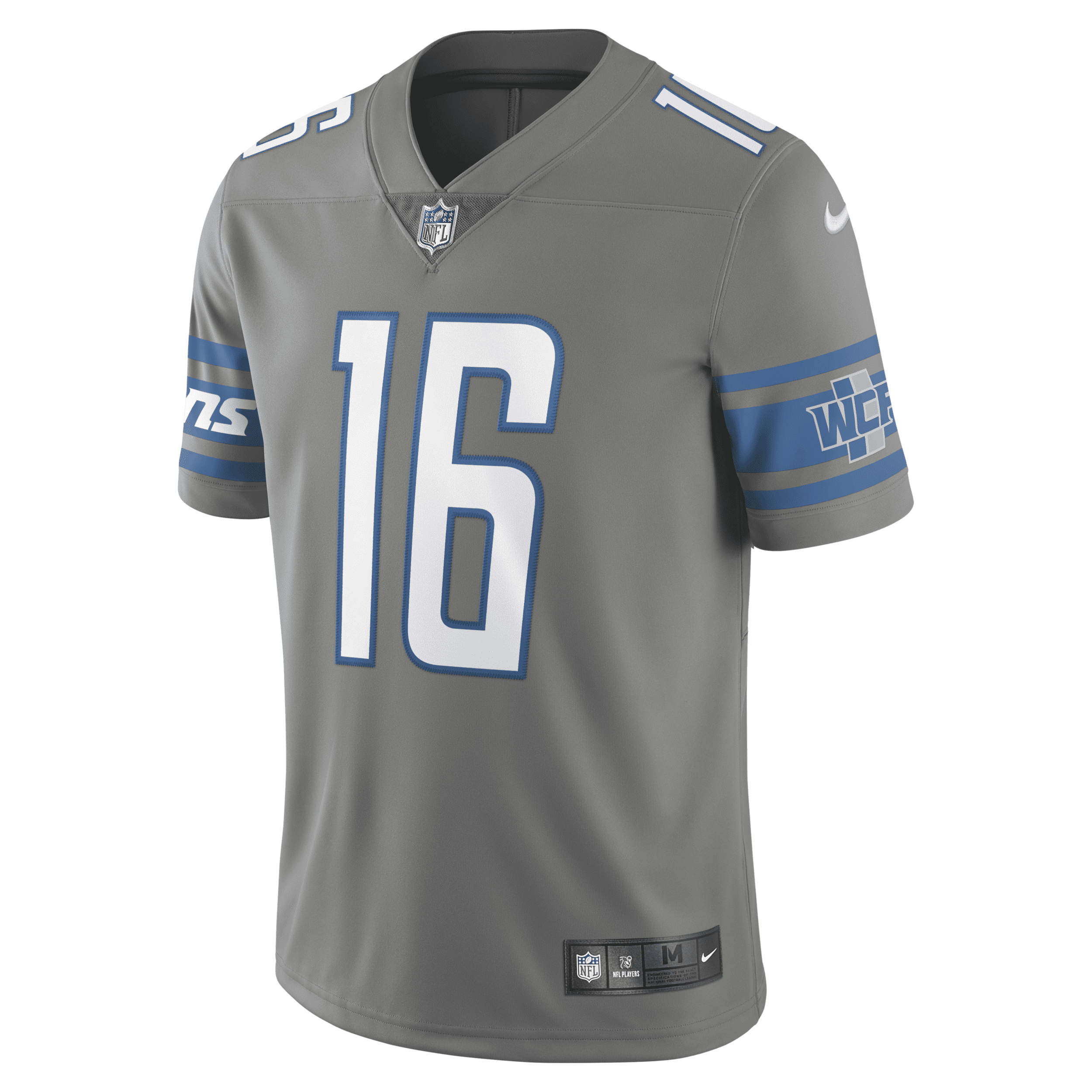 NFL Detroit Lions (Jared Goff) Men's Game Football Jersey.