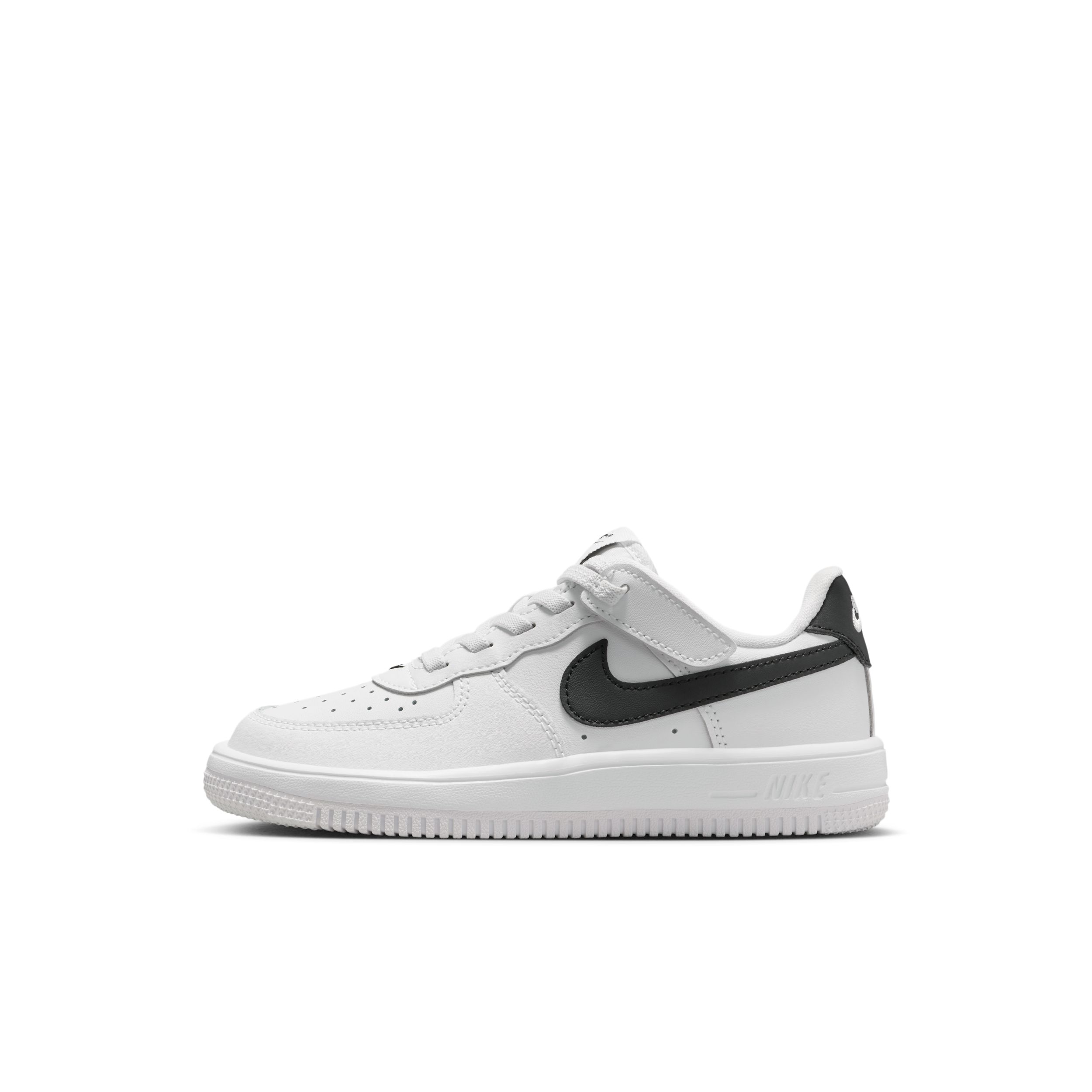 Nike Kids' Preschool Air Force 1 Low Easy On Shoes, Size 3, White/Black