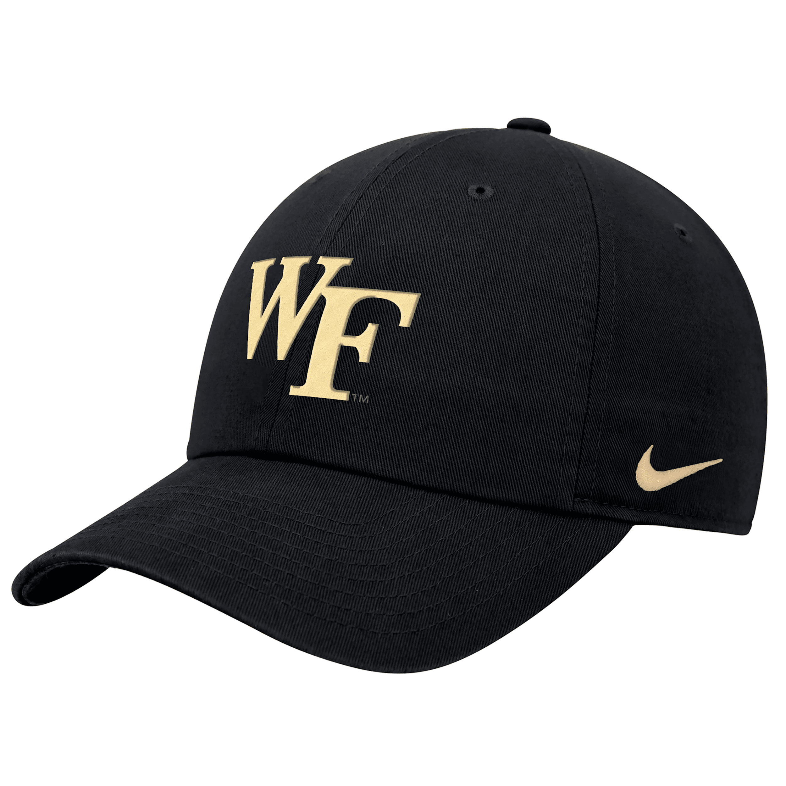 Nike Wake Forest Club  Men's College Cap In Black
