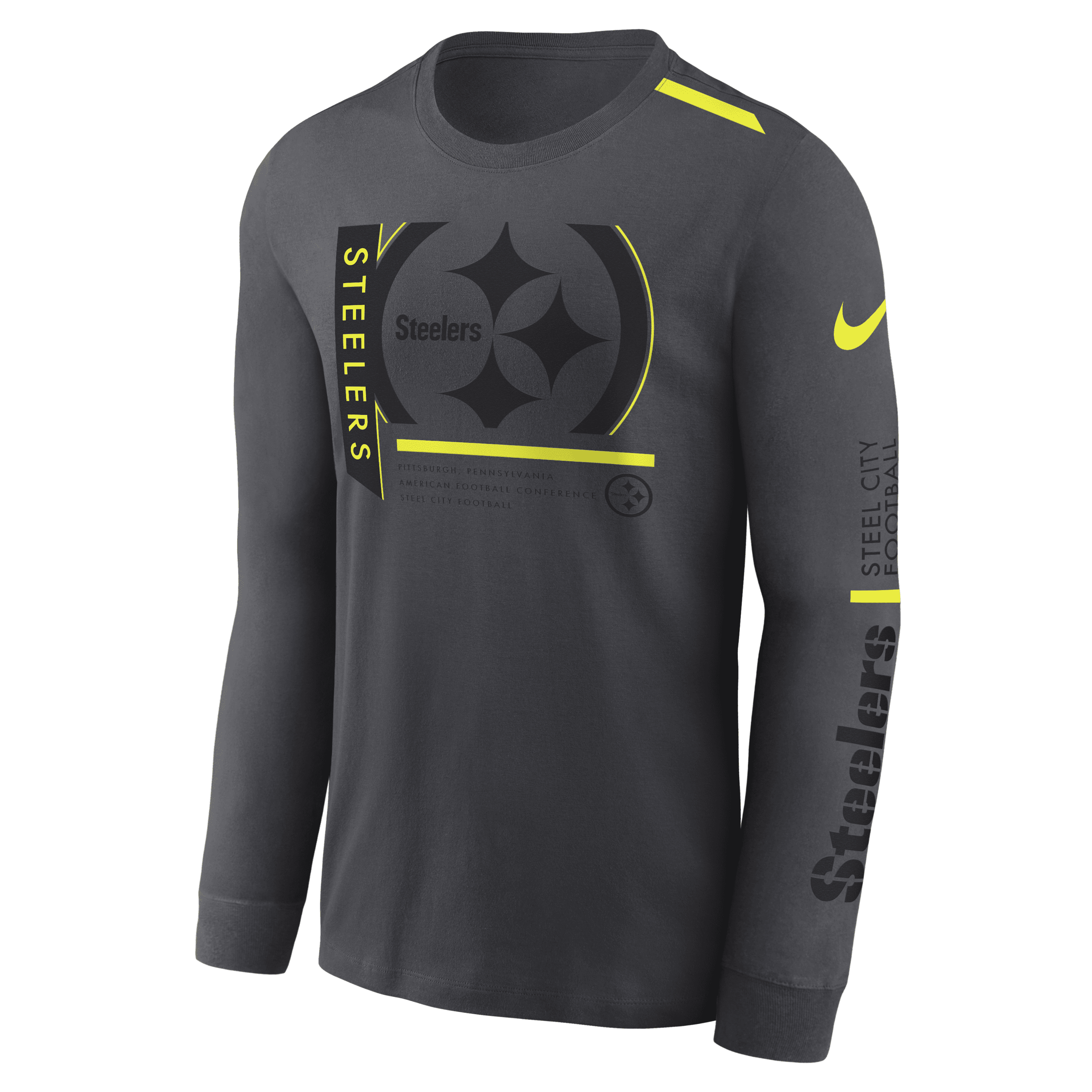 Steelers Men's Nike Jersey Hoodie Long Sleeve Top - 3XL